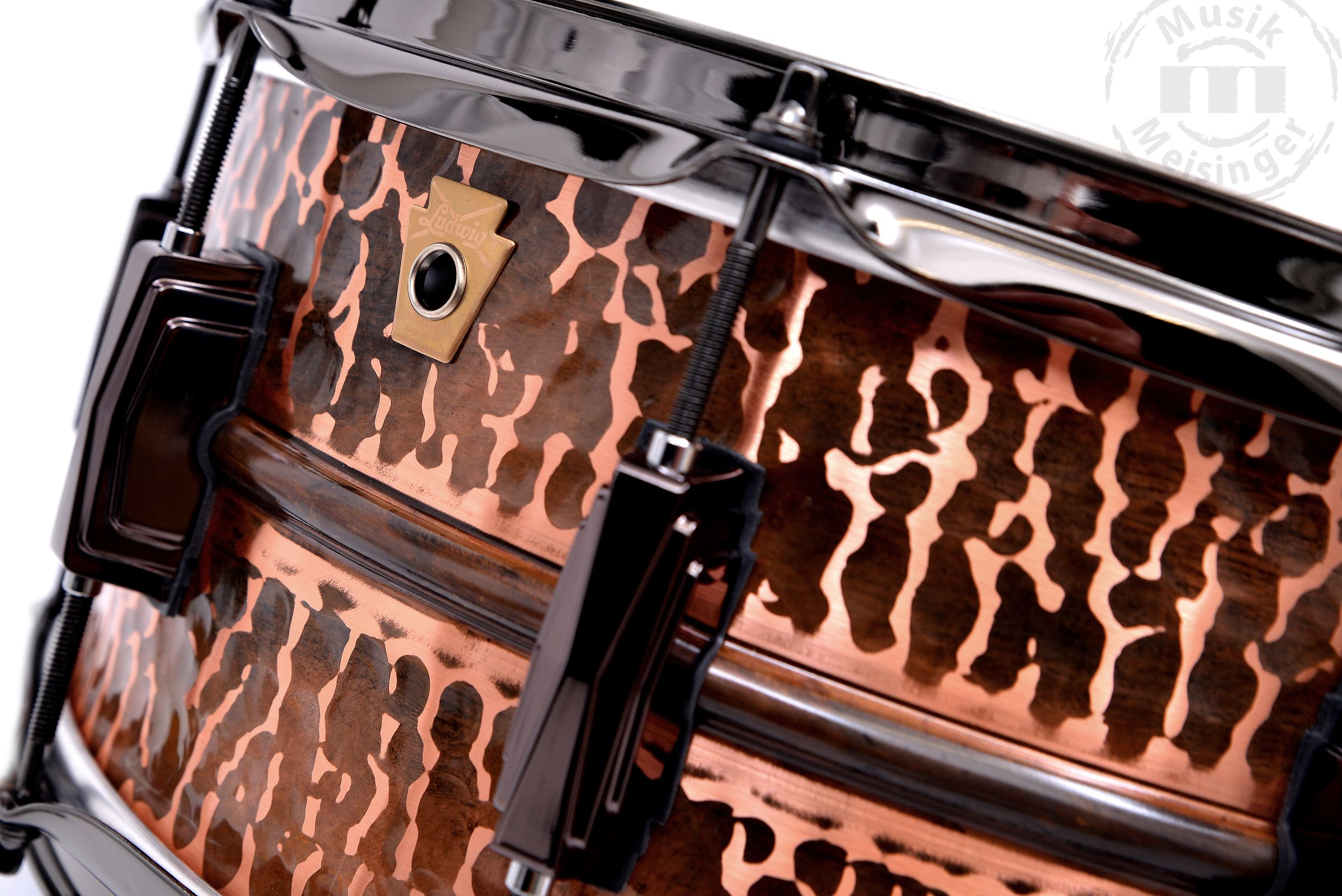 Ludwig Copperphonic Raw 14x6.5 Snare Drum