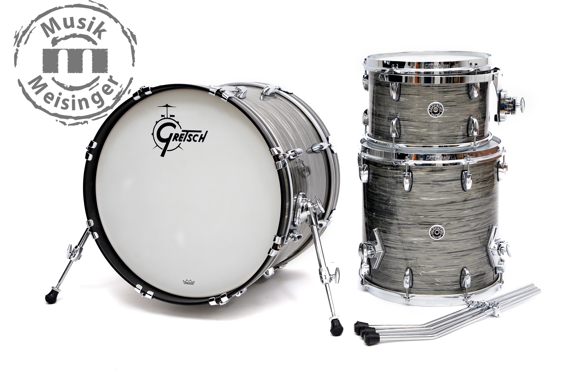 Gretsch USA Brooklyn 20x14/12x8/14x14 Grey Oyster