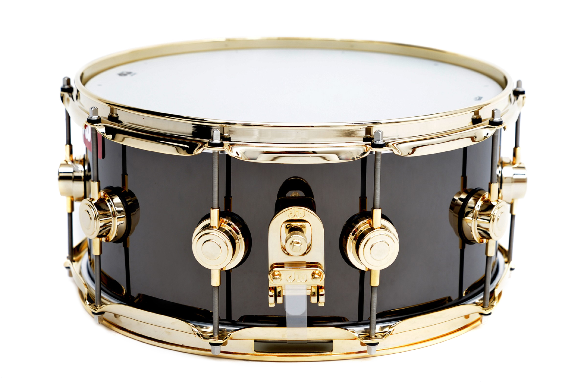 dw Snare 14x6,5 Black Nickel Over Brass Gold HDWR