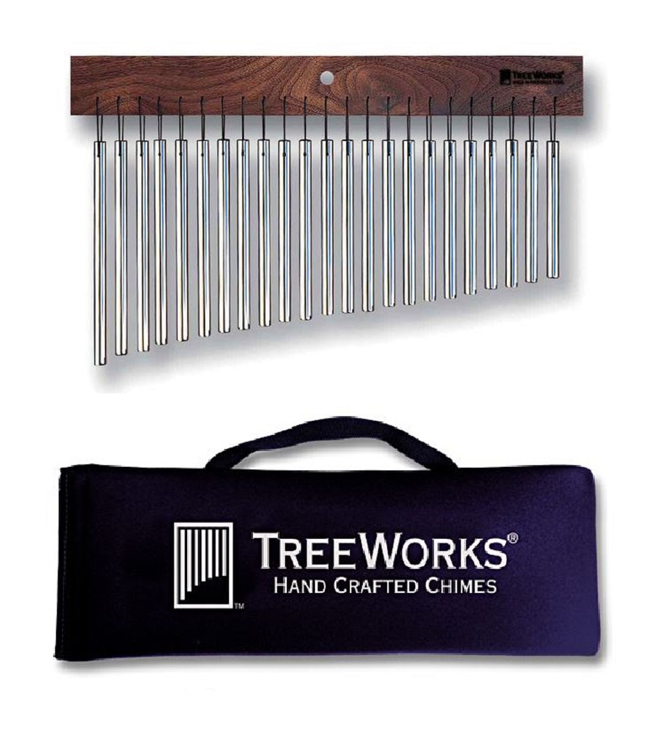 TreeWorks TRE23 Classic Chimes Single Row + MD18 23 Bars 3/8" Medium