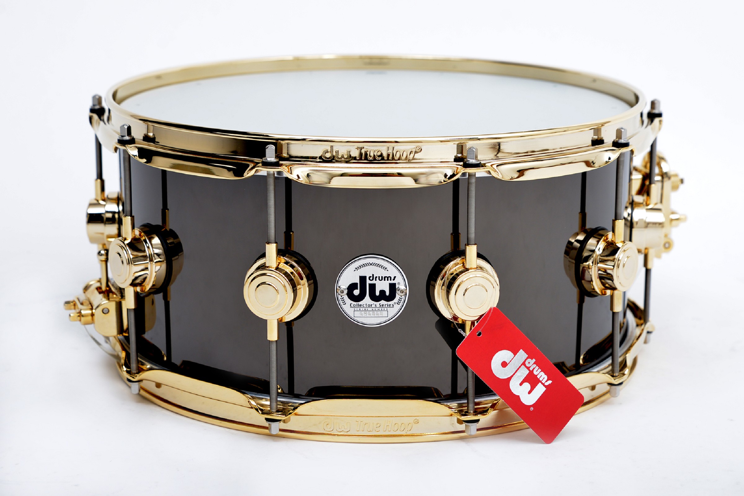 dw Snare 14x6,5 Black Nickel Over Brass Gold HDWR