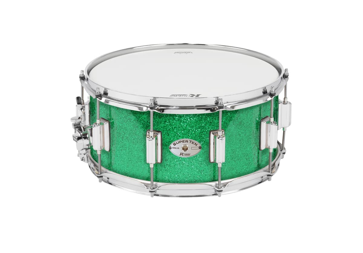 Rogers 14x6,5 Super Ten Green Sparkle Rogers 14x6,5 Super Ten Green Sparkle
