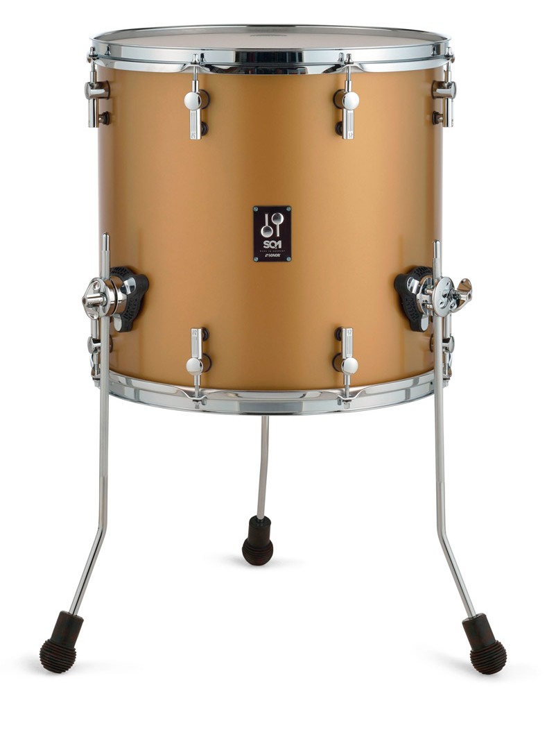 Sonor SQ1 18x17 Floortom Satin Gold Metallic