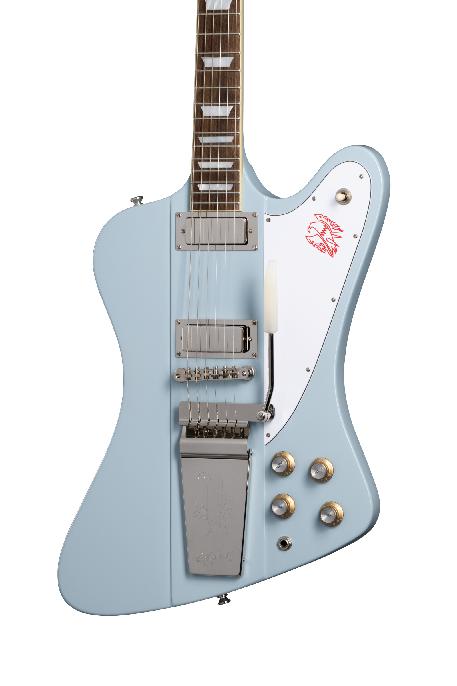 EPIPHONE 1963 Firebird V; Maestro Vibrola Frost Blue