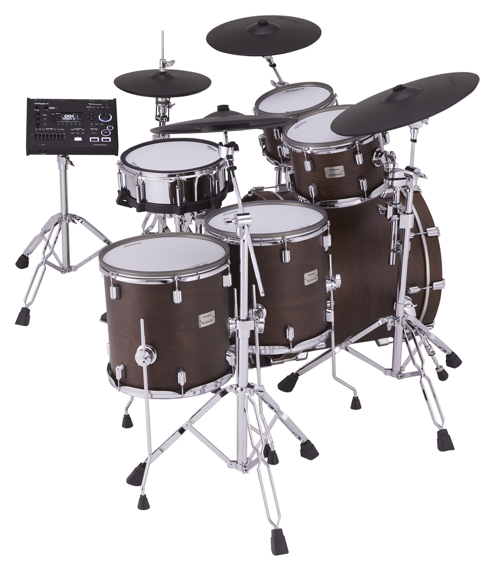 Roland VAD716-SW KIT E-Drum Set Satin Walnut