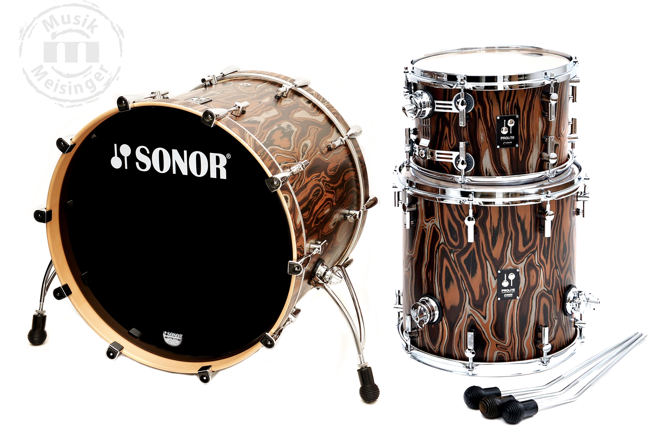 Sonor Prolite 22BD/12T/16FT Elder Tree