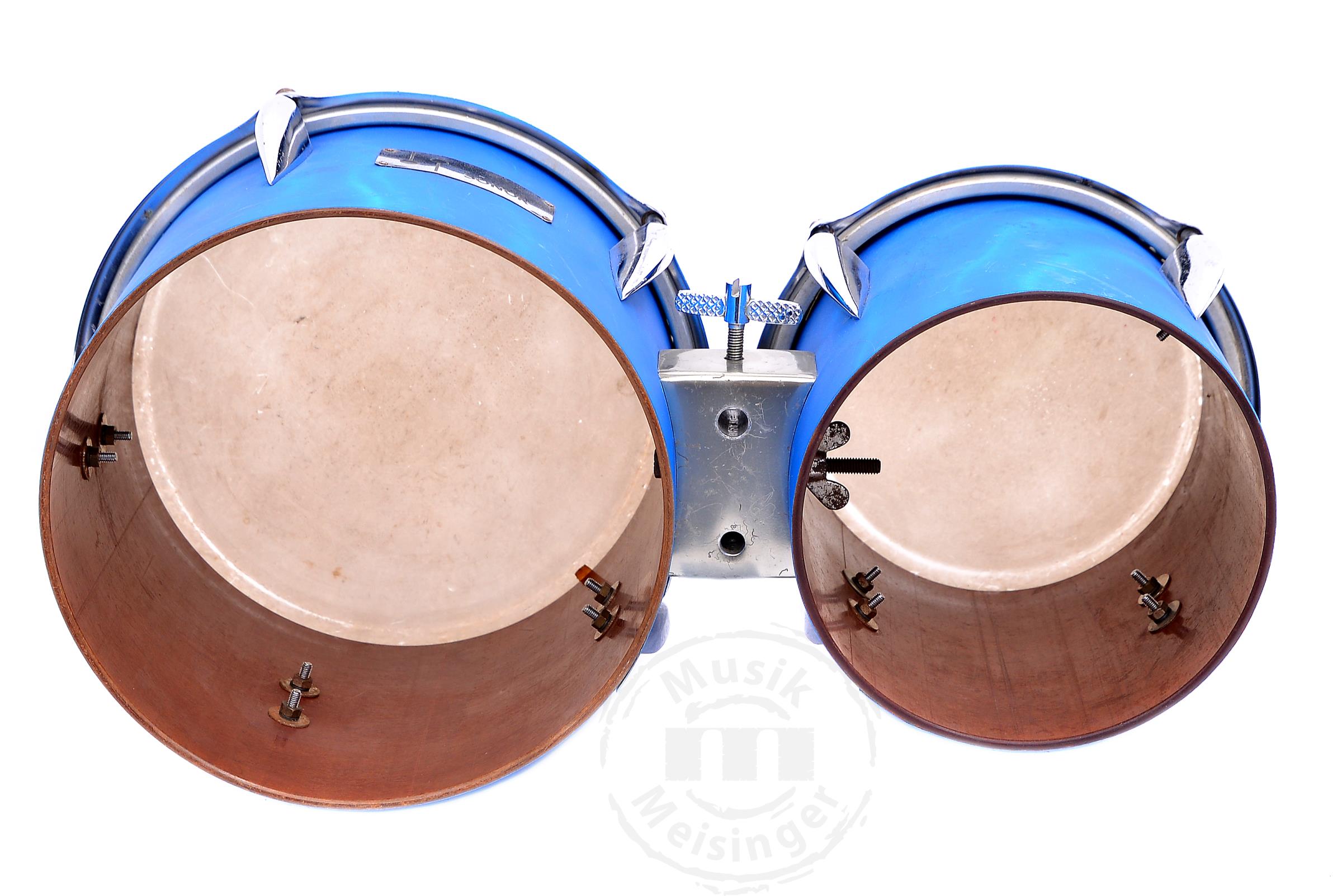 Sonor Bongos 6x5 + 8x5 mit Ständer blau