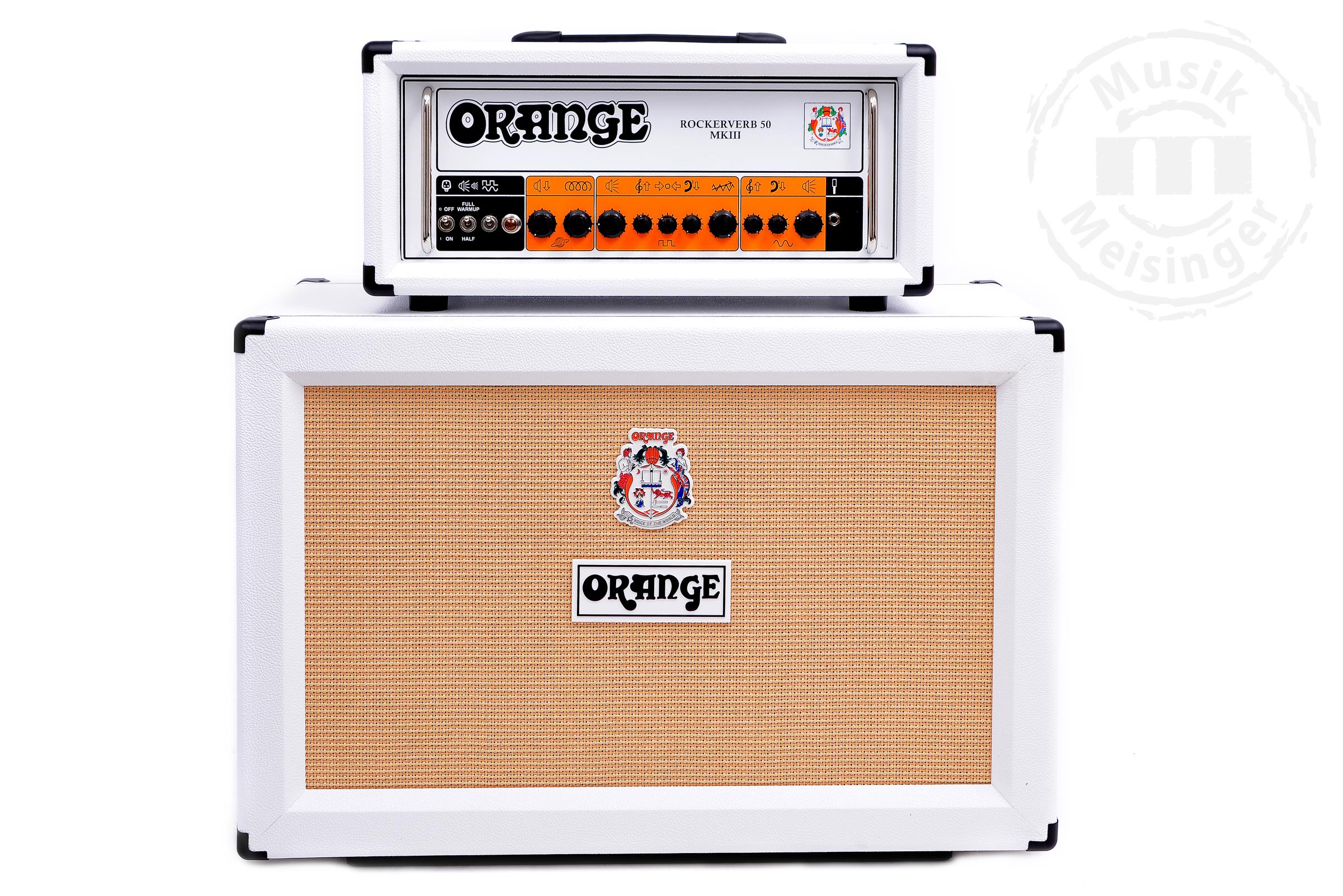 ORANGE Rockerverb MK50III + PPC212 White Ltd. Bundle