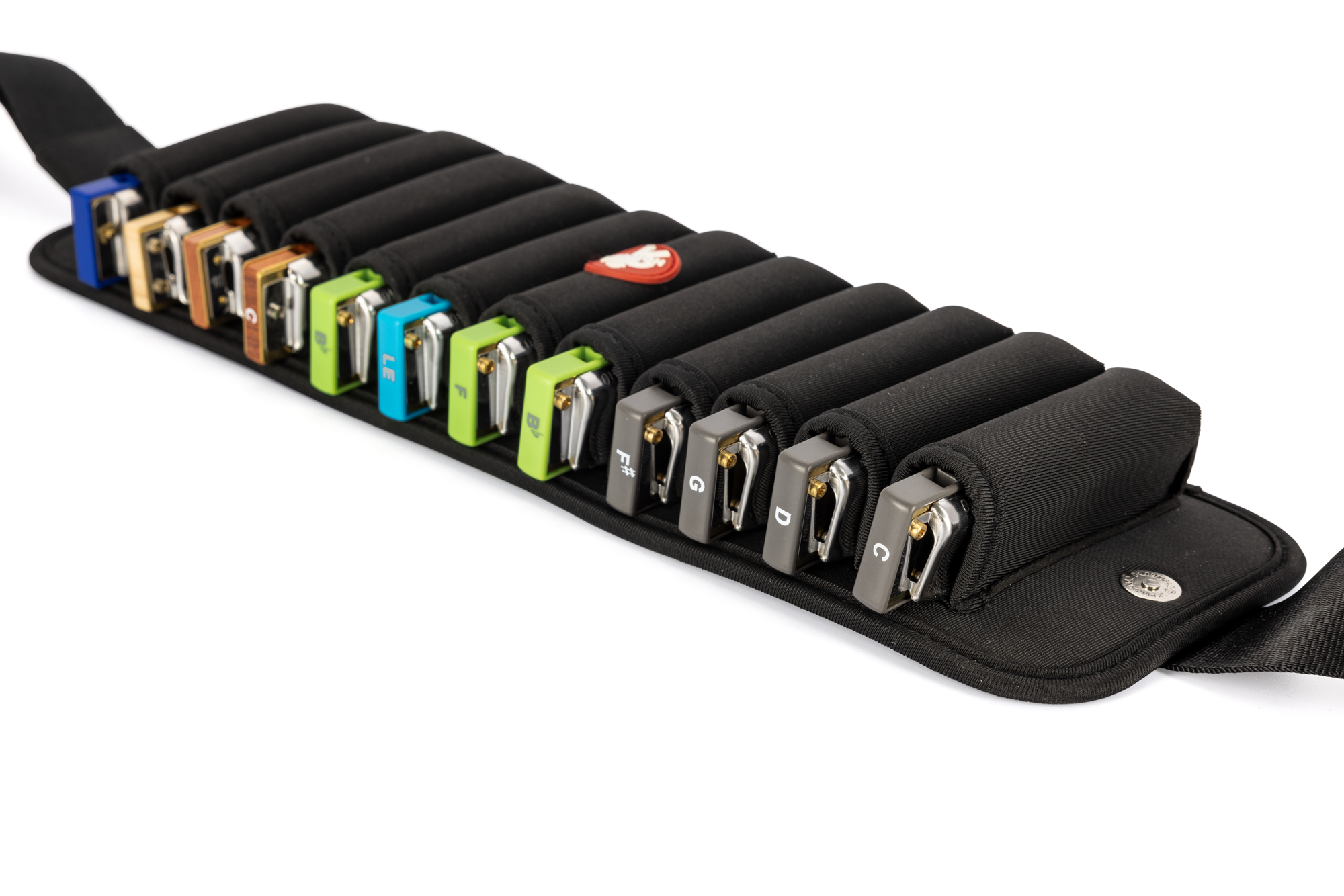 Hohner Gürtel,Flexbelt für bis zu 12 diat. Mundharmonikas