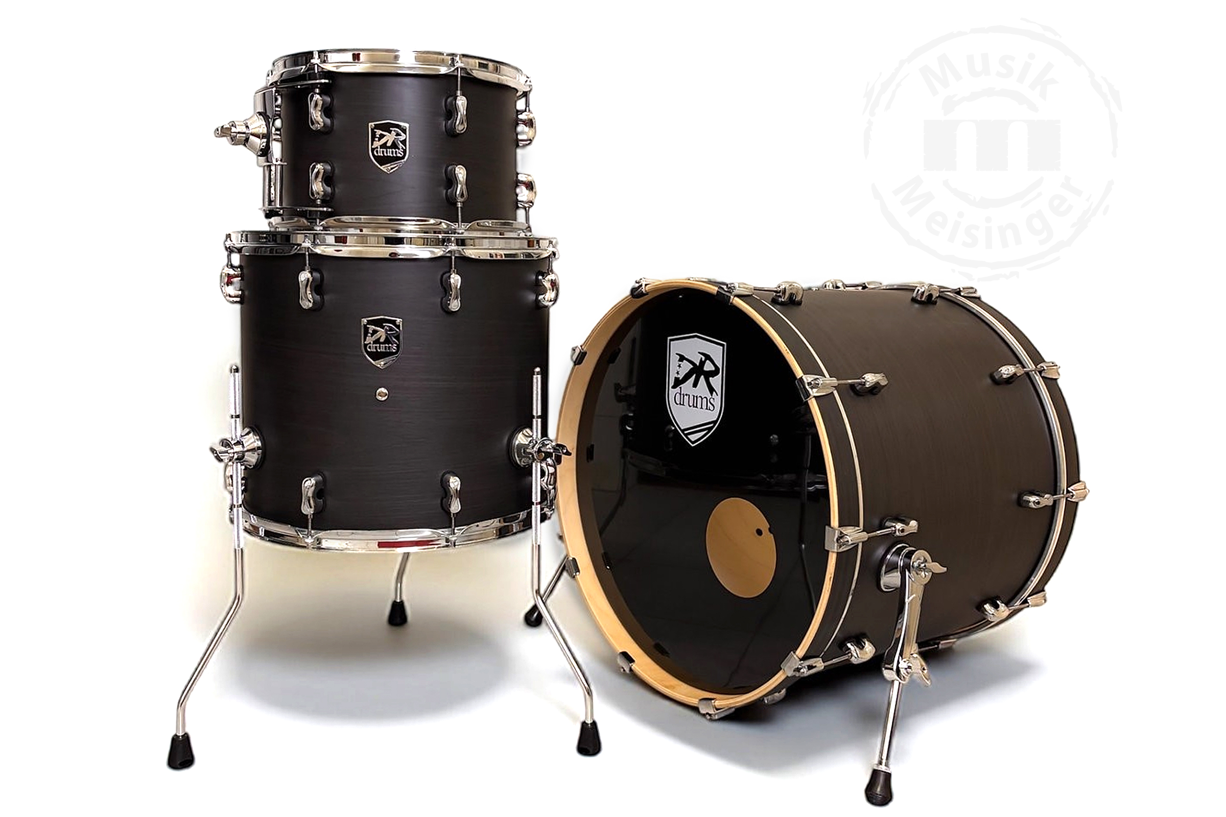 DR Drums Stage Attack 22BD/12TT/16FT Ghost Black