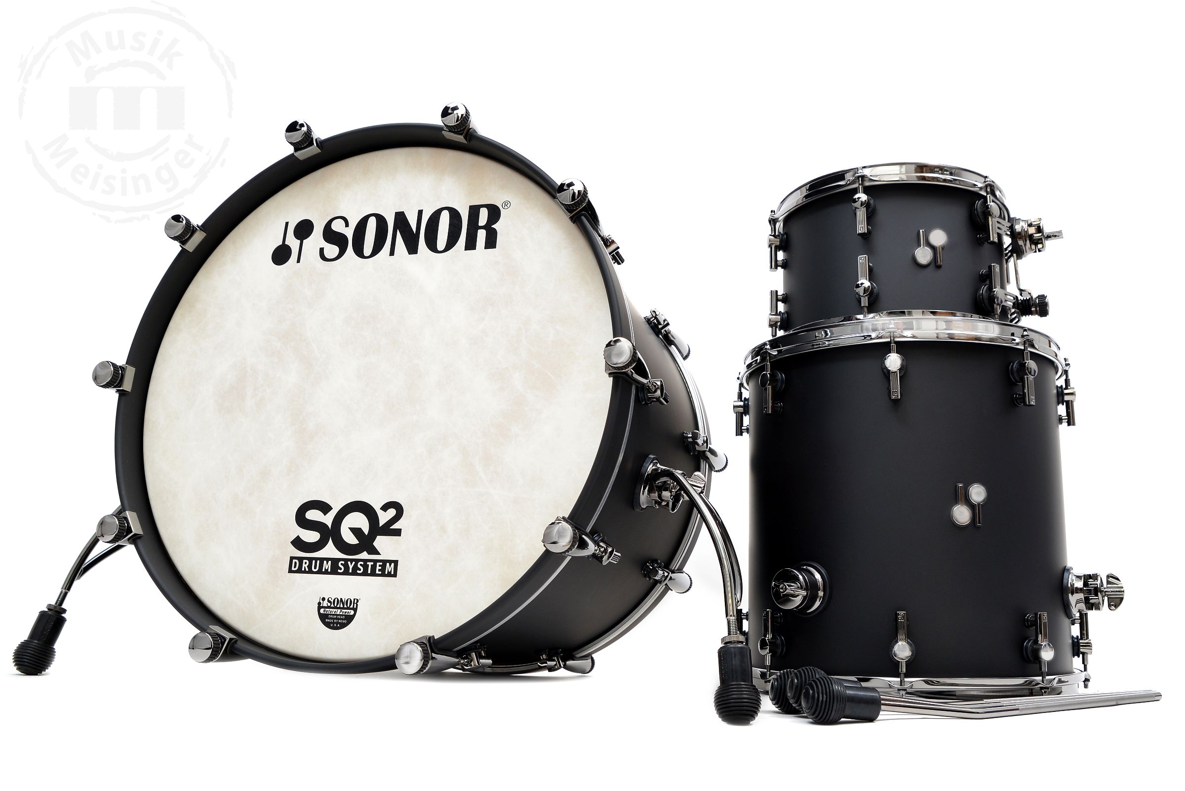 Sonor SQ2 22B/12T/16FT Shellset  Dark Satin