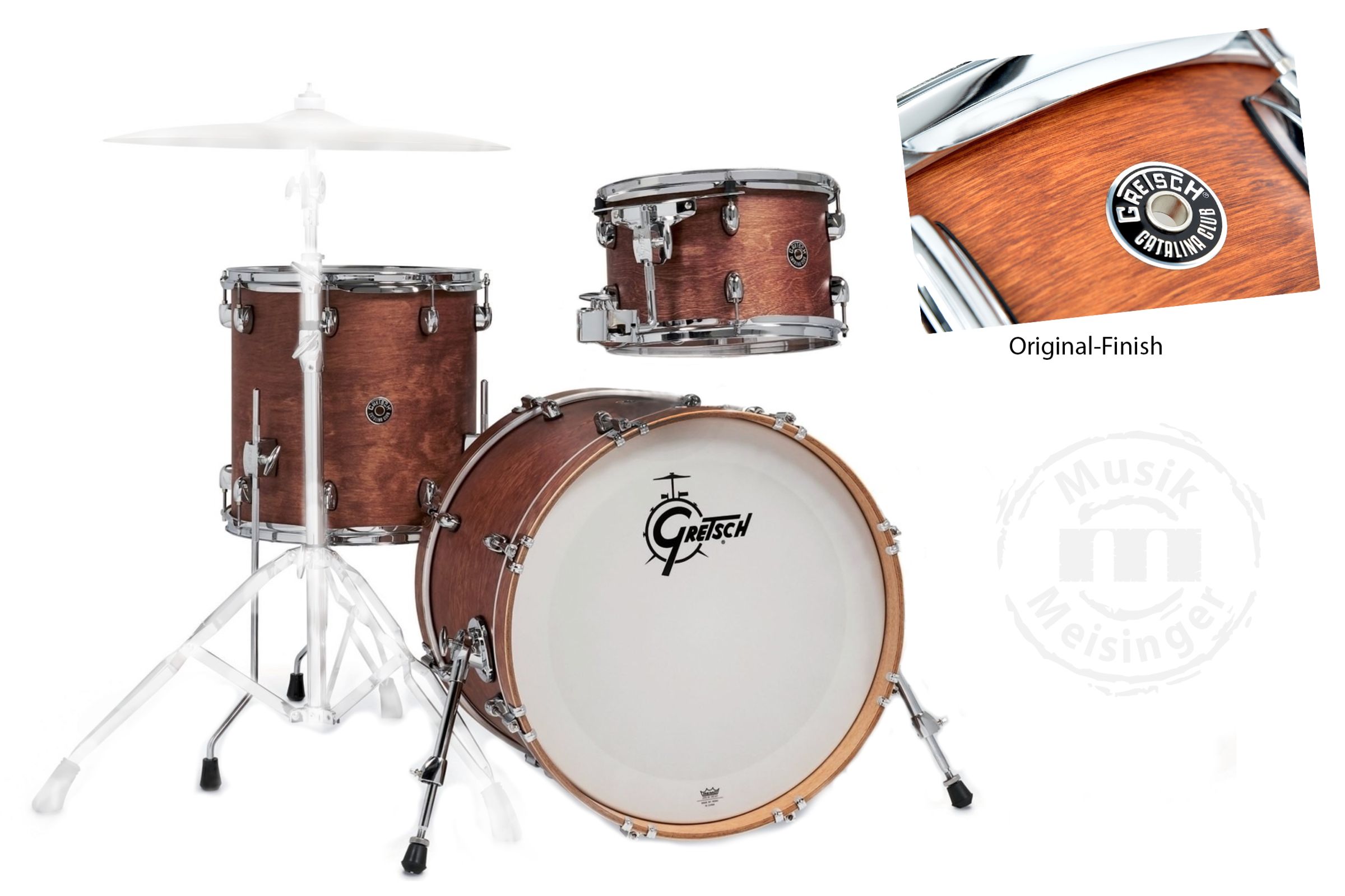 Gretsch Catalina Club 24BD/13T/16FT Satin Walnut Glaze