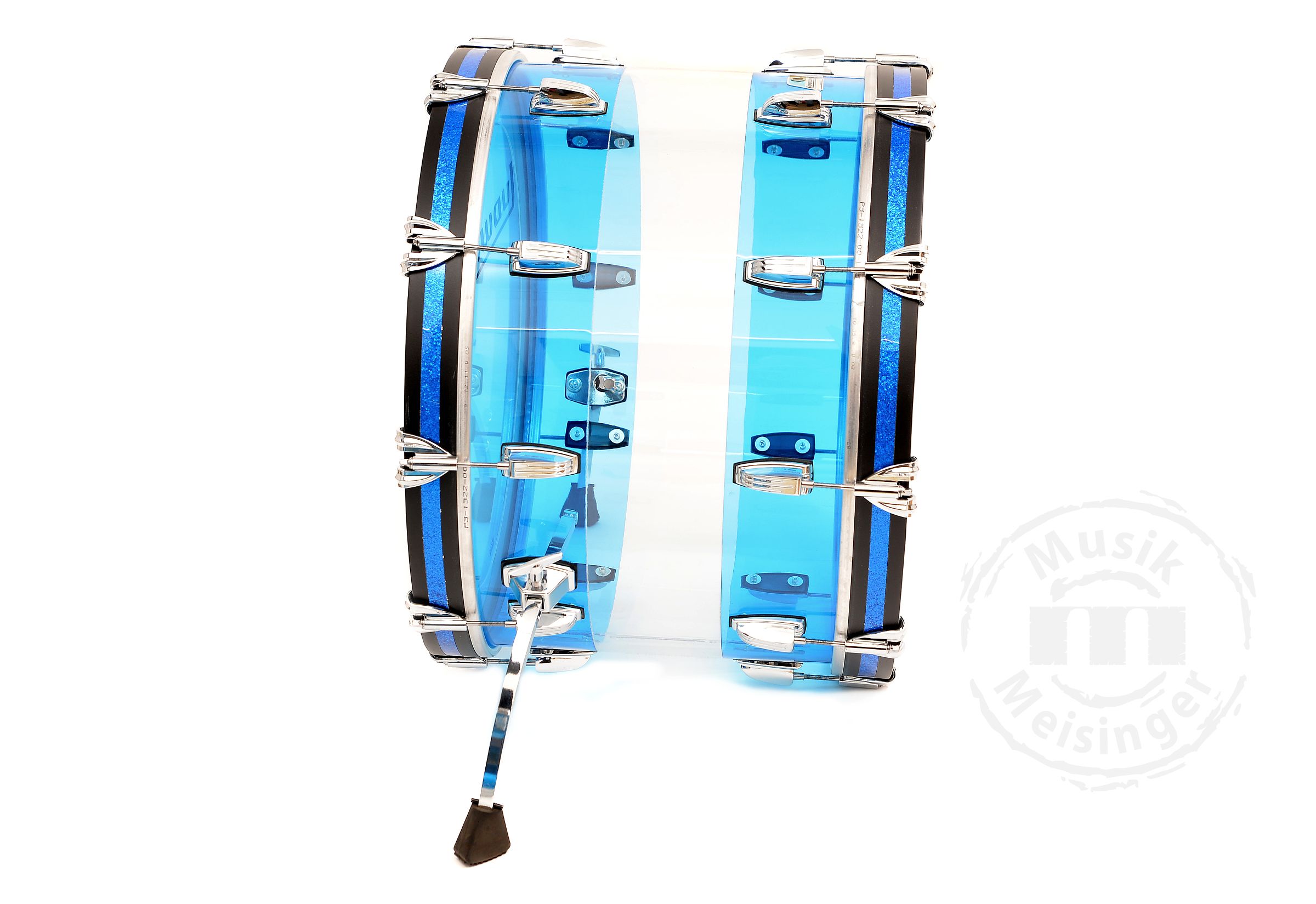 Ludwig Vistalite 22BD/13TT/16FT Blue/Clear Ludwig Vistalite 22BD/13TT/16FT Blue/Clear