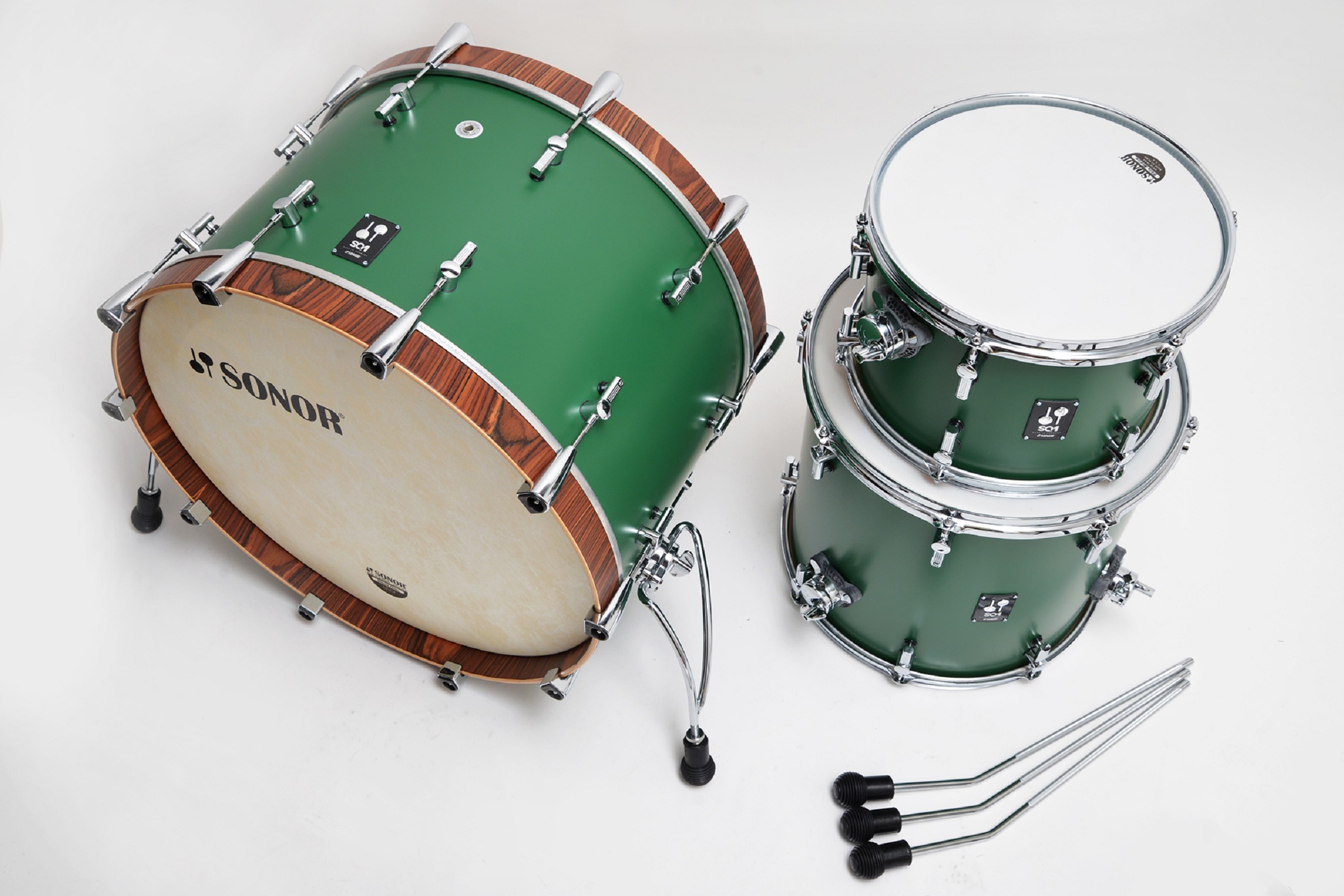 Sonor SQ1 Shell Set Roadster Green 24BD/13T/16FT