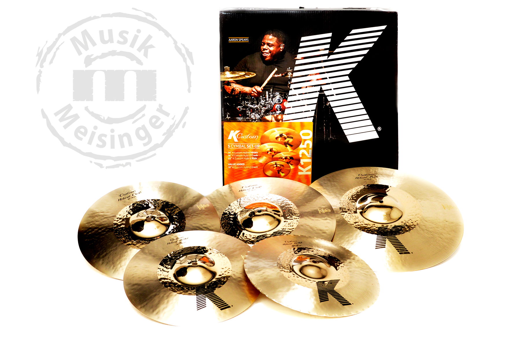 Zildjian K-Custom Hybrid Cymbal Pack 14H/16+18C/20R
