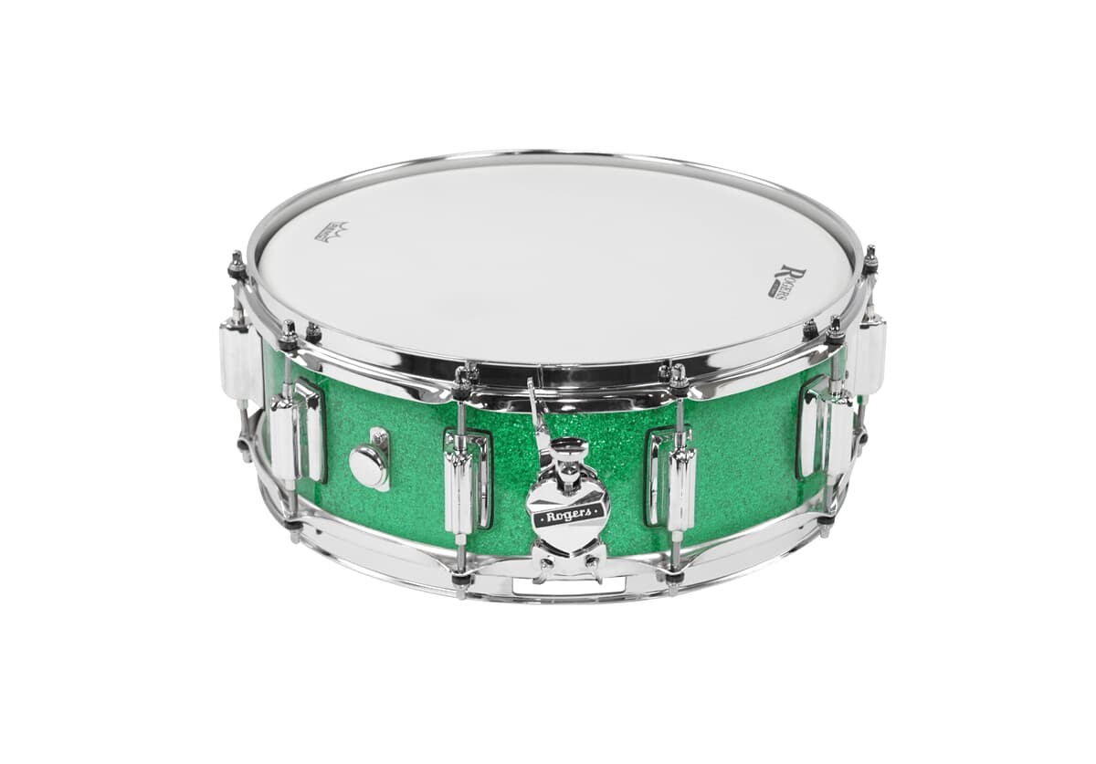 Rogers 14x5 Super Ten Snare Green Sparkle