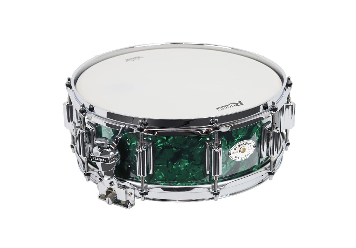 Rogers 14x5 Dyna-Sonic Snare Green Marine Pearl