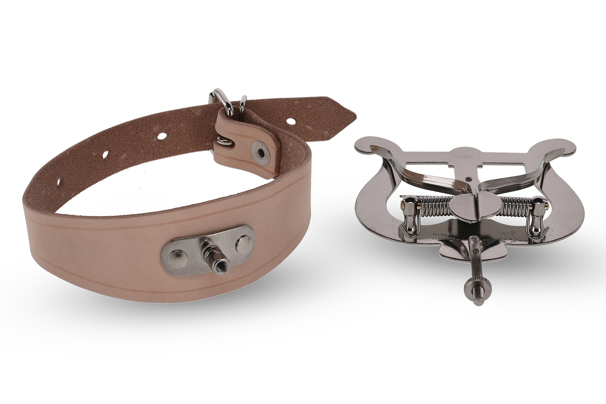 RMB Riedl Marschgabel Flöte Lederarmband Einhandbedienung