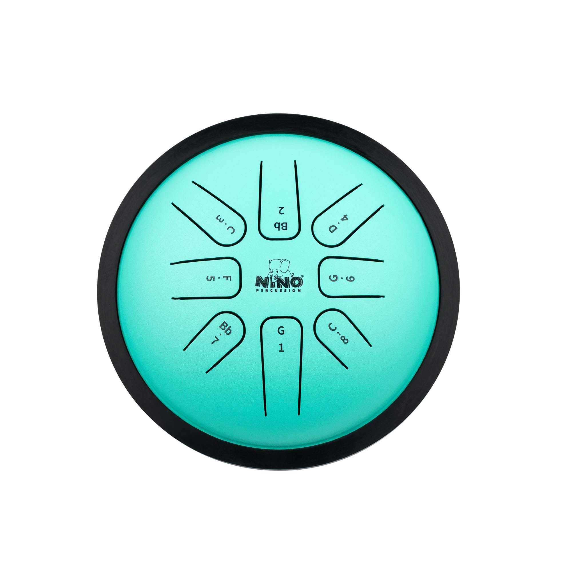 Nino NINO982 Small Steel Tongue Drum Mint Green Nino NINO982 Small Steel Tongue Drum Mint Green