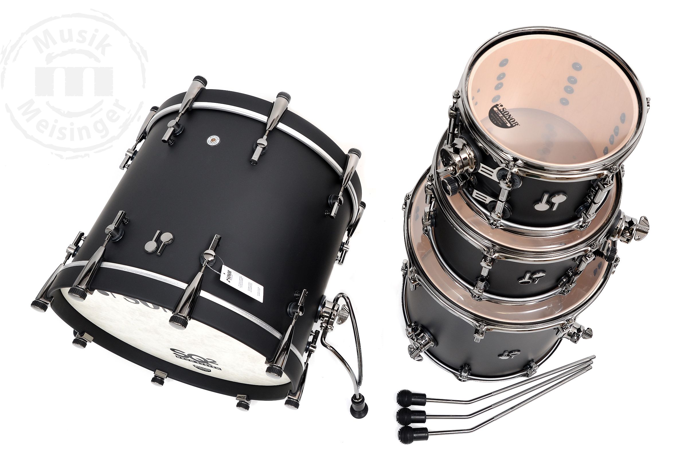 Sonor SQ2 20B/10T/12T/16FT Shellset  Dark Satin