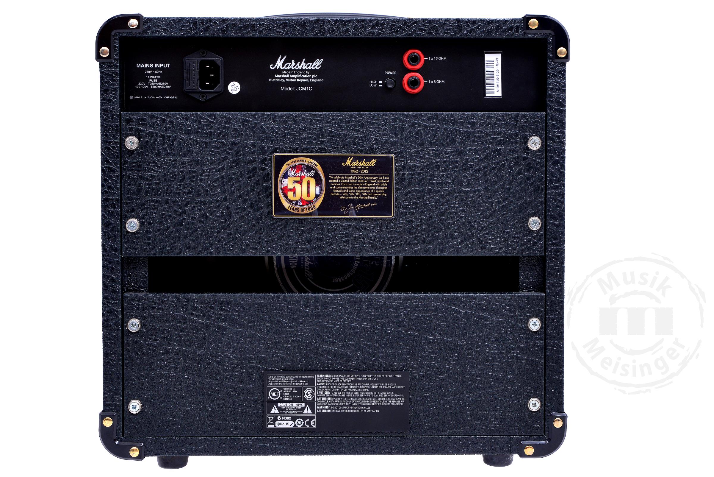 MARSHALL JCM1-C 50th Anniversary