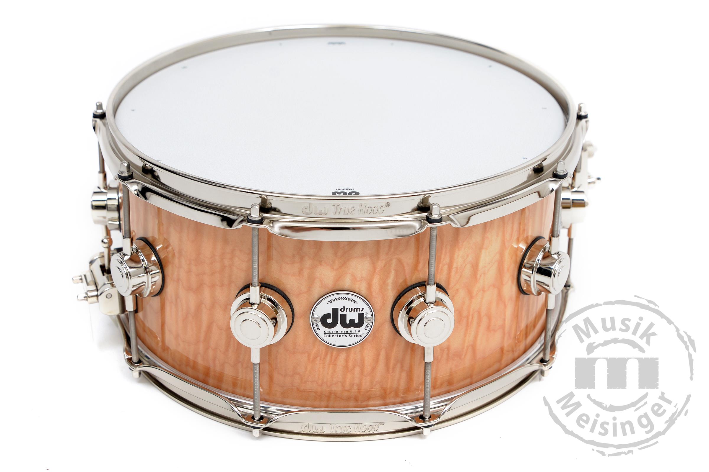 dw Collectors Exotic 14x6,5 Quilted Maple over Purple Heart