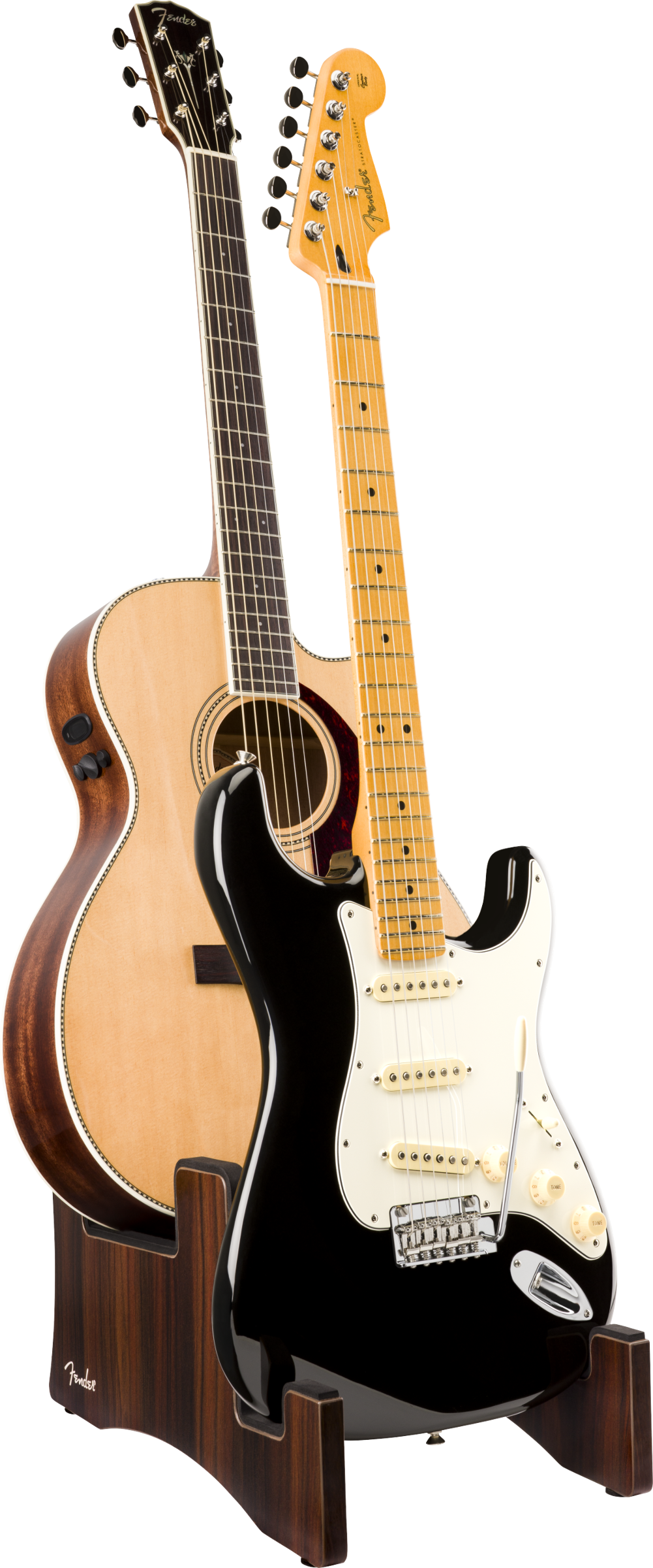 FENDER DLX WOODEN 2-TIER STAND