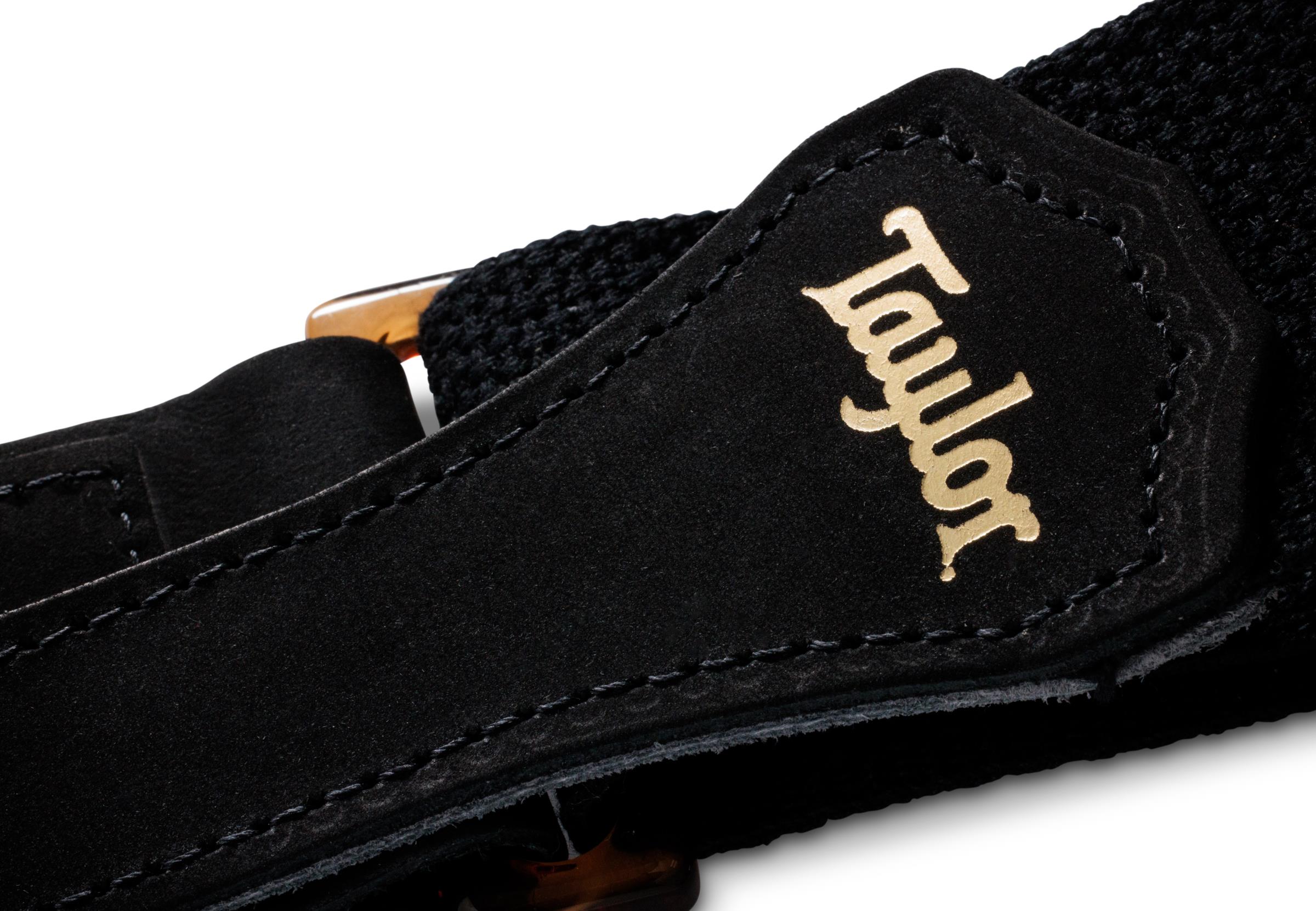 TAYLOR GS Mini Strap,Blk Cotton,2",Amber Buckle