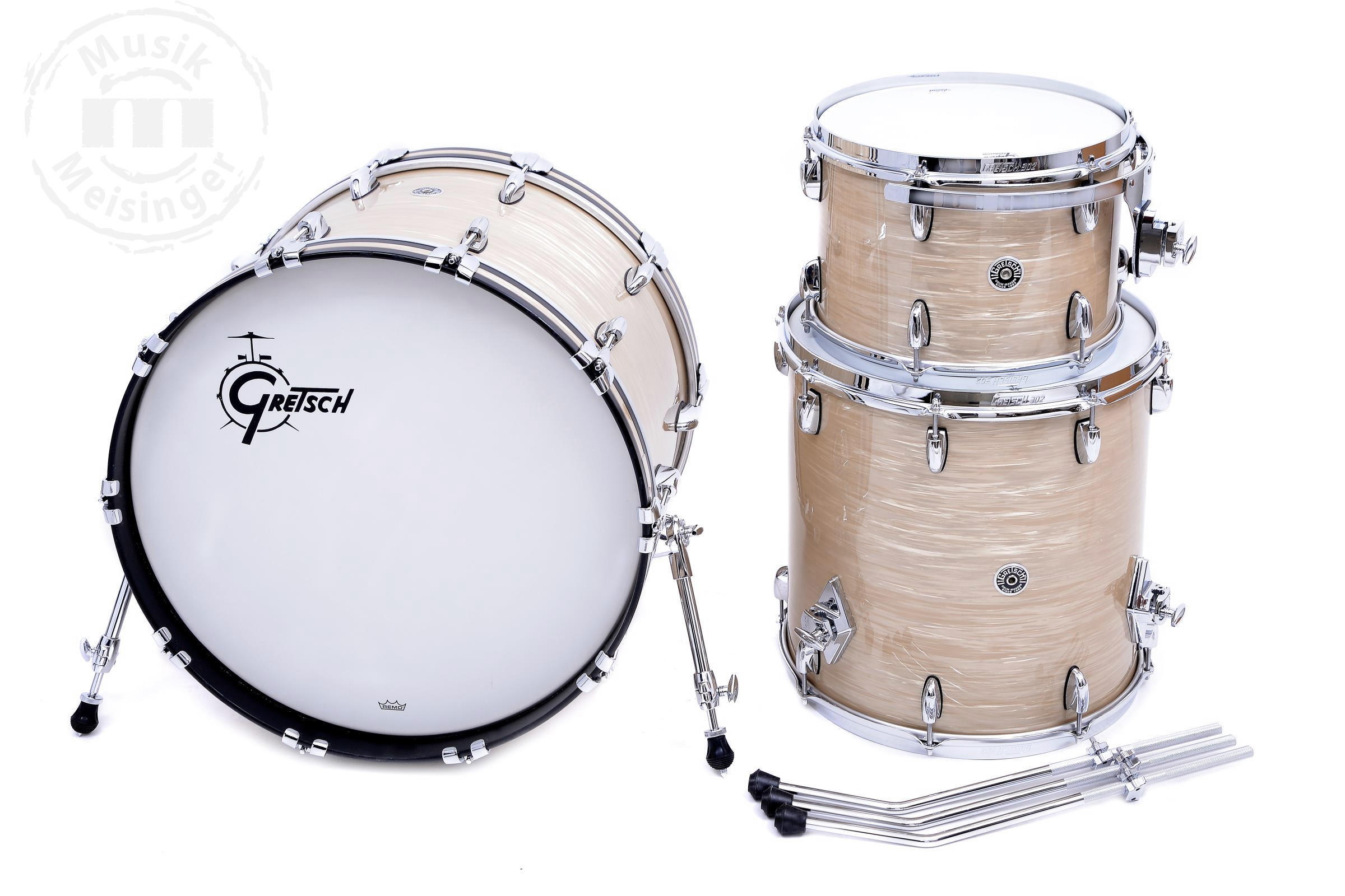 Gretsch USA Brooklyn 22x14/13x9/16x16 Creme Oyster
