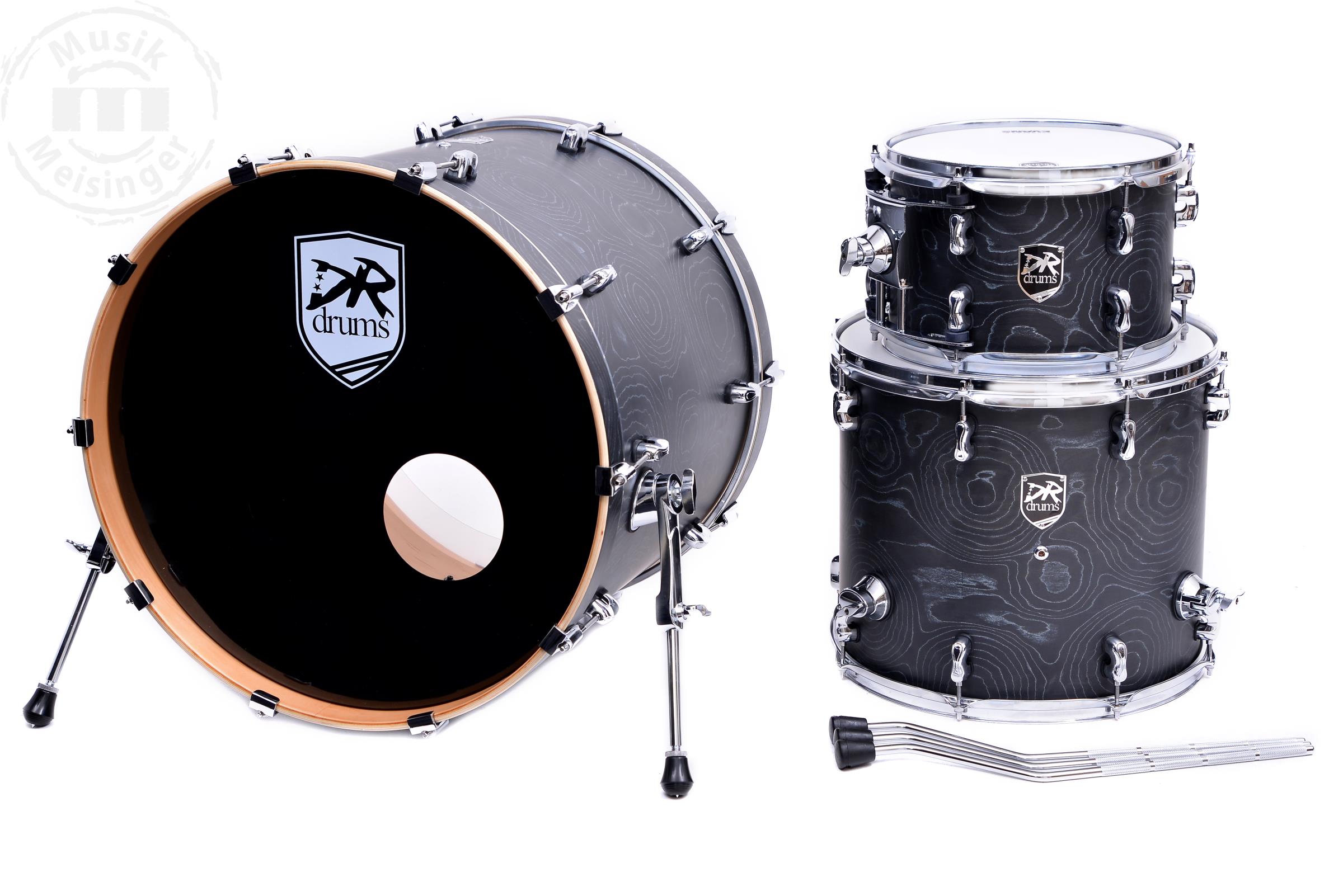 DR Drums Stage Attack 22BD/12TT/16FT Black Bulls