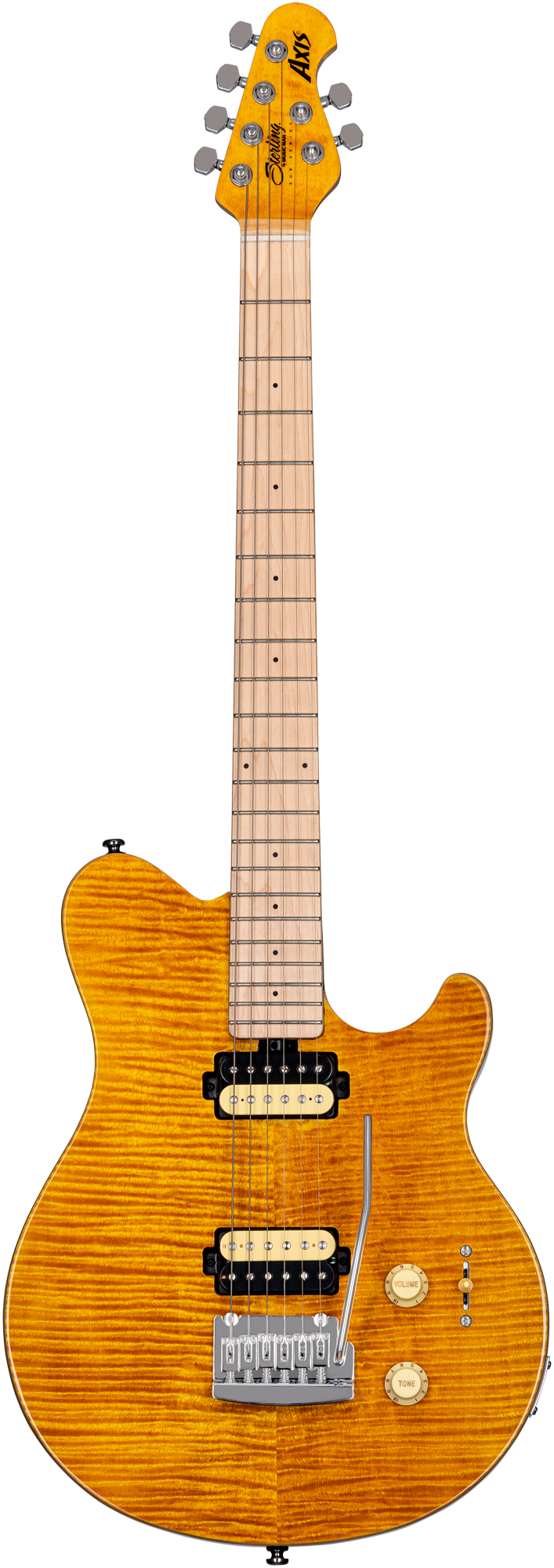STERLING BY MUSIC MAN S.U.B., Axis, Flame Maple Top, Trans G