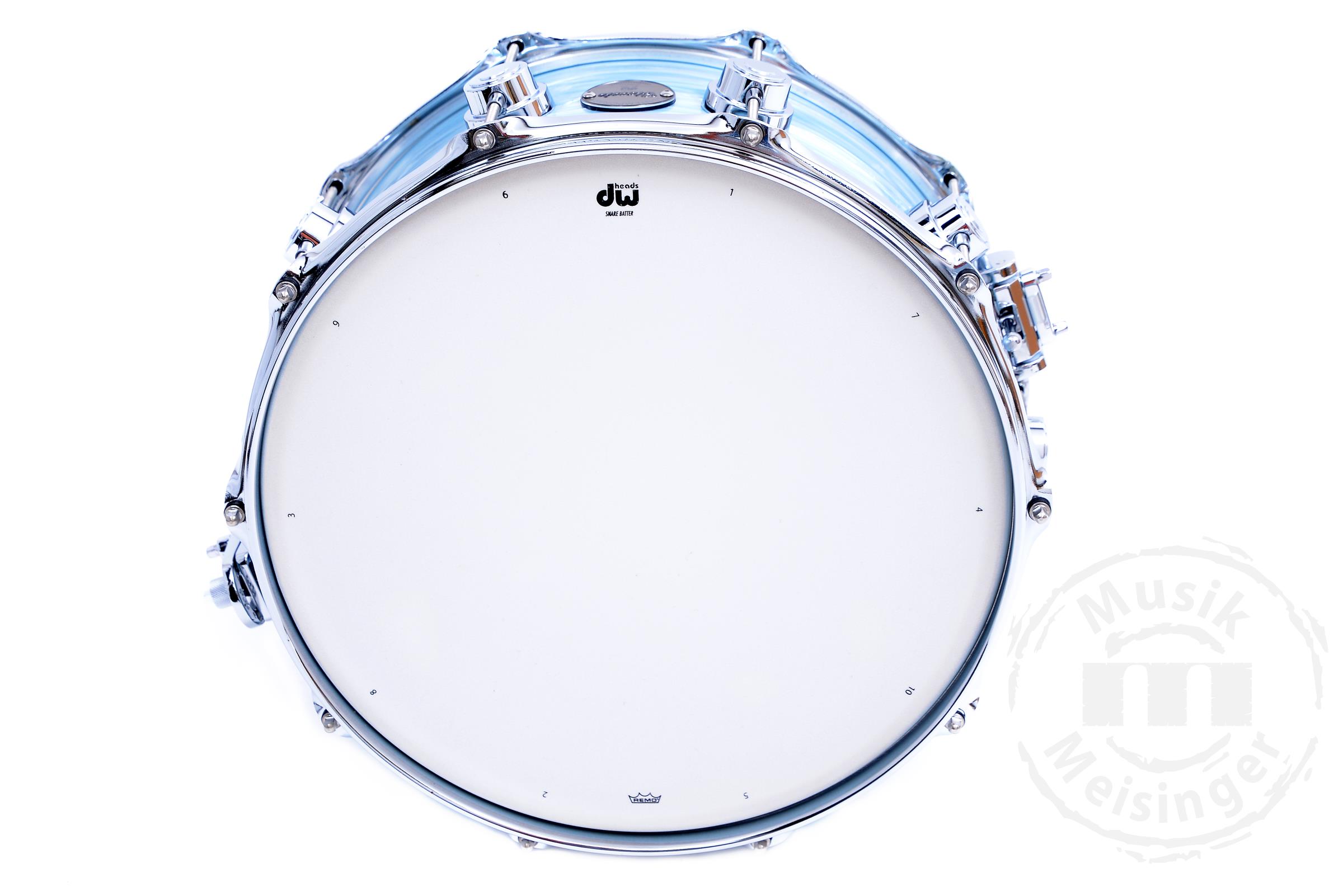 DW Finish Ply 14x6 Snare Pale Blue Oyster