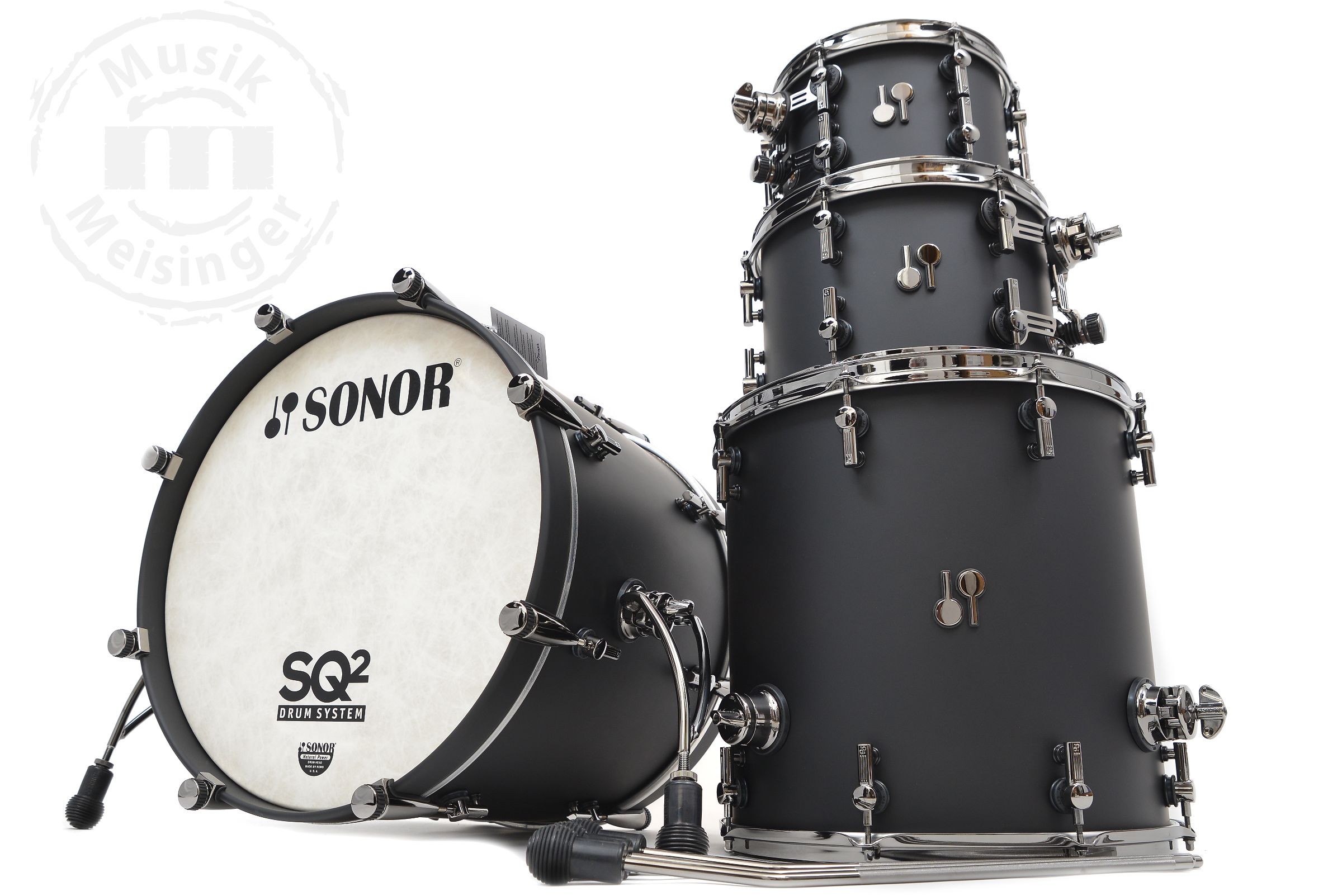 Sonor SQ2 20B/10T/12T/16FT Shellset  Dark Satin