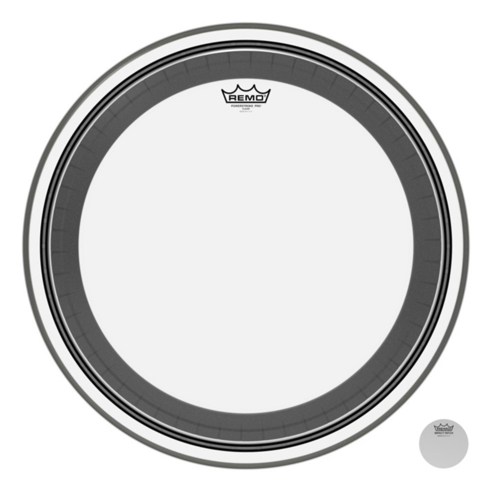 Remo Fell Powerstroke Pro 22" Clear Bass Drum