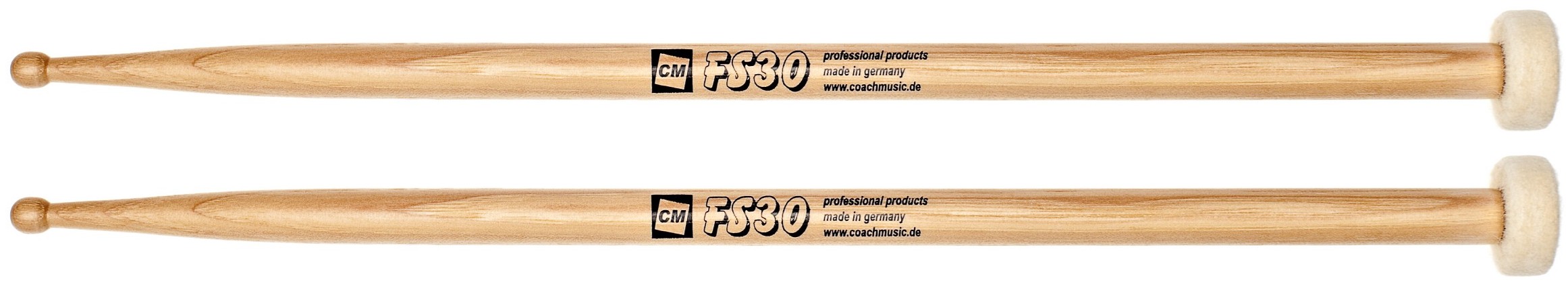 CM FS 30 Twinstick 5C mit 30 mm Filzscheibe weiß