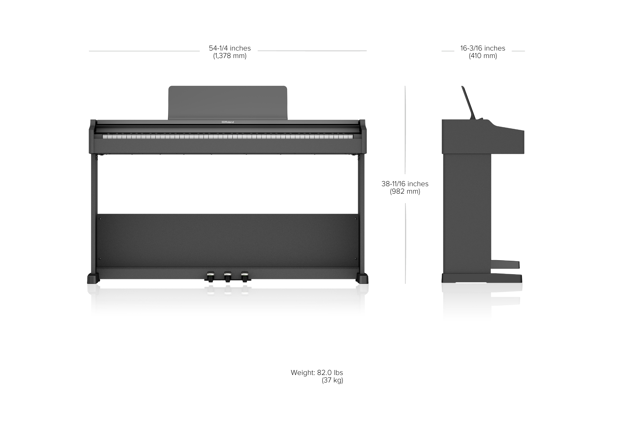 Roland RP107-BKX