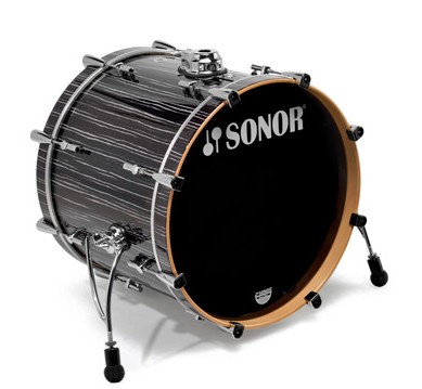 Sonor ProLite 20x16 Bassdrum (WM) Ebony White Stripes