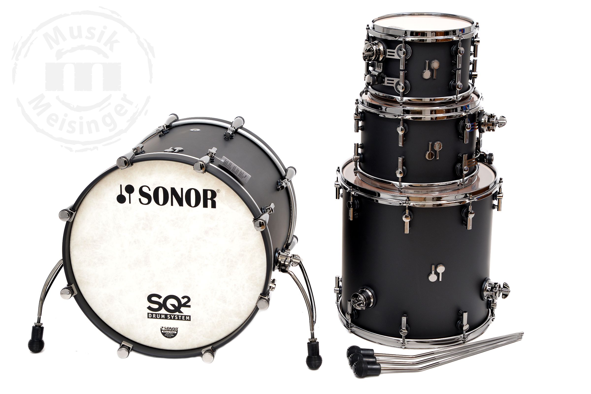 Sonor SQ2 20B/10T/12T/16FT Shellset  Dark Satin