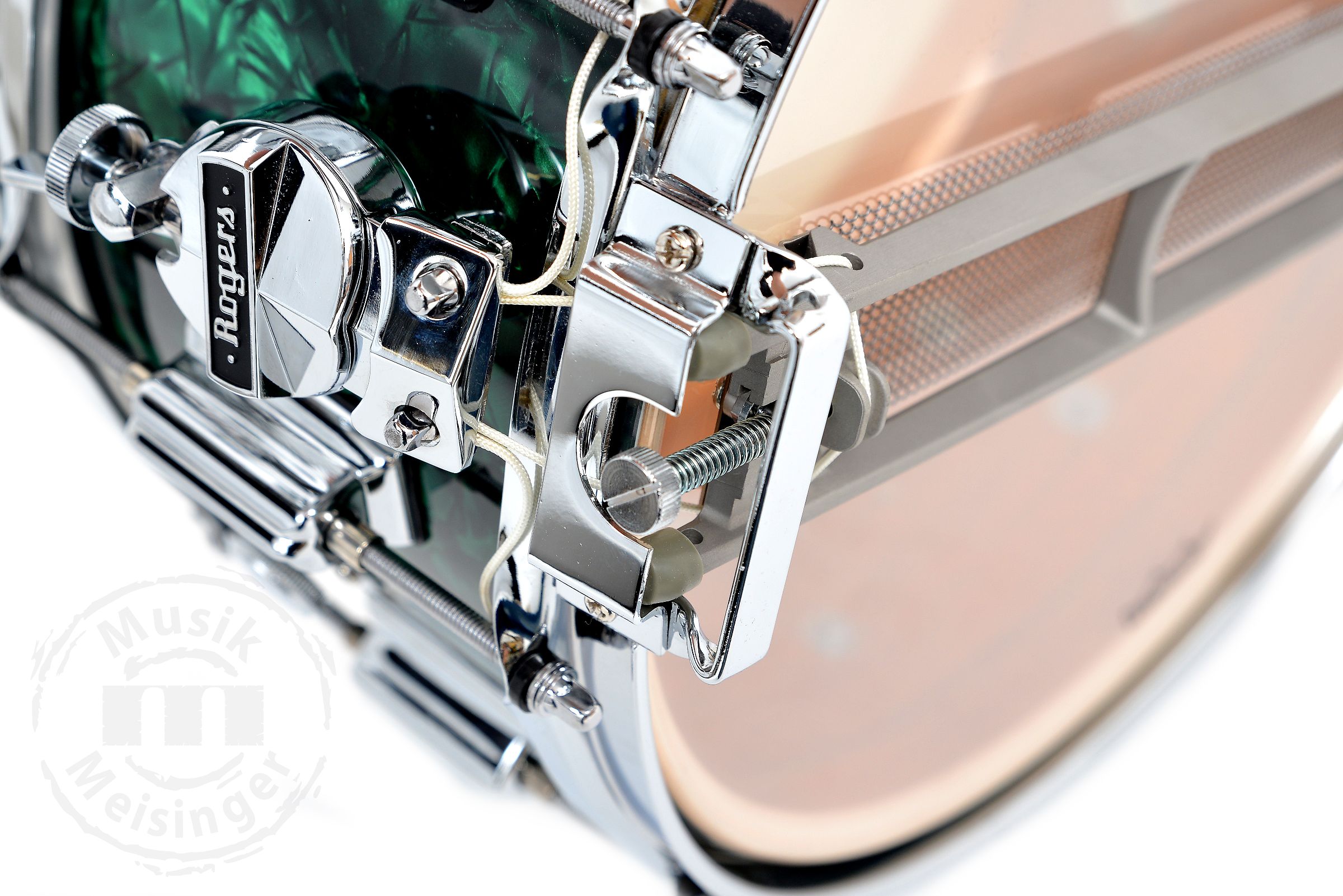 Rogers 14x5 Dyna-Sonic Snare Green Marine Pearl