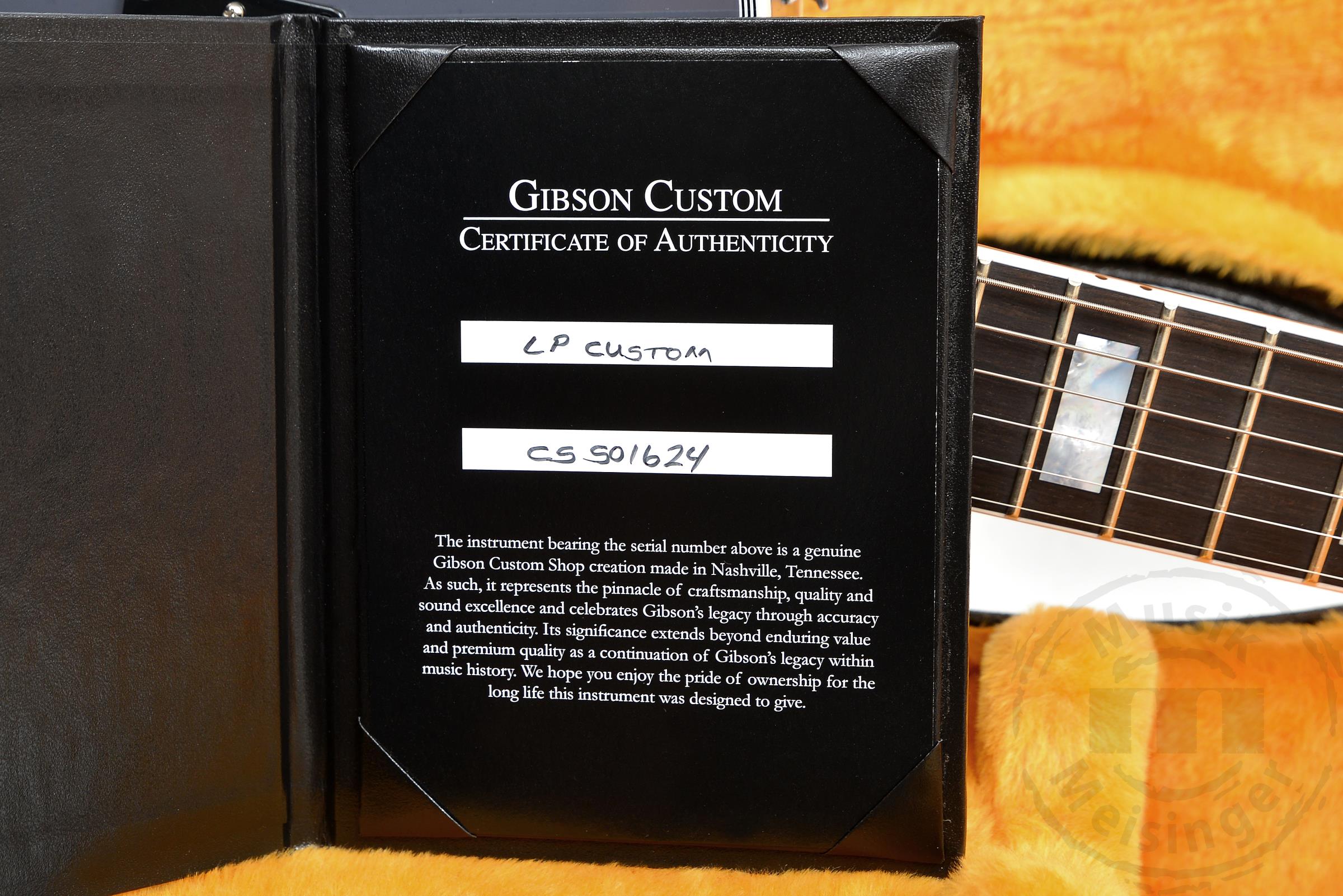 GIBSON Les Paul Custom Artic Blast Gloss GIBSON Les Paul Custom Artic Blast Gloss
