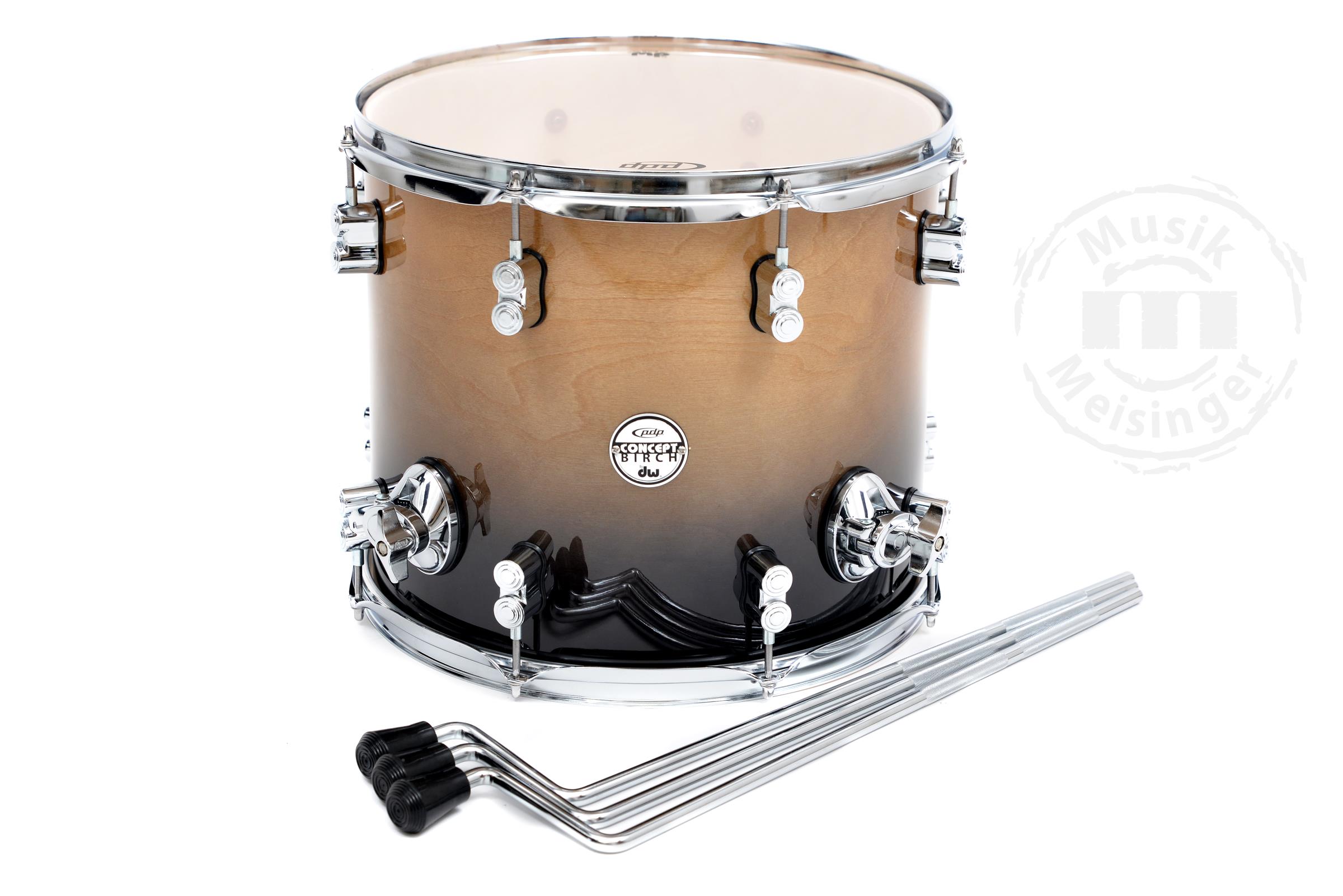 PDP Concept Birch 14x12 Floortom Natural to Charcoal Fade