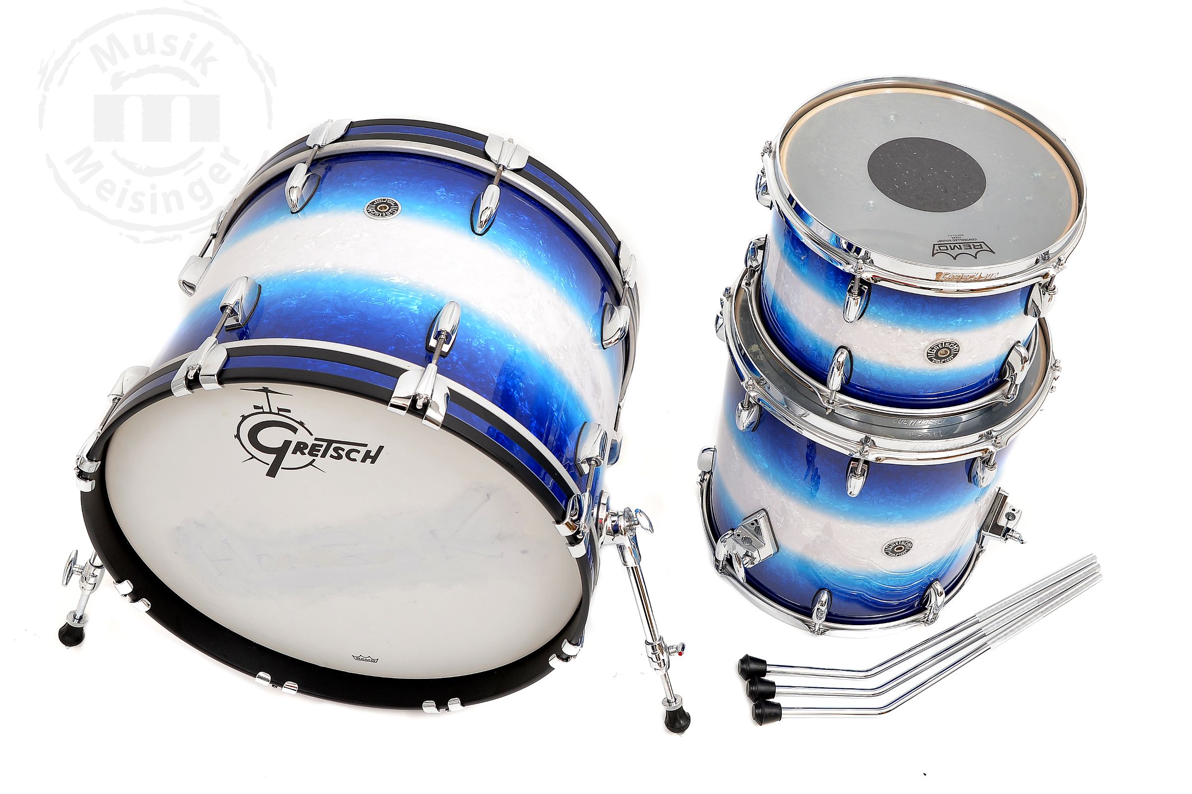 Gretsch USA Brooklyn 20BD/12TT/14FT Blue Burst Pearl Gretsch USA Brooklyn 20BD/12TT/14FT Blue Burst Pearl