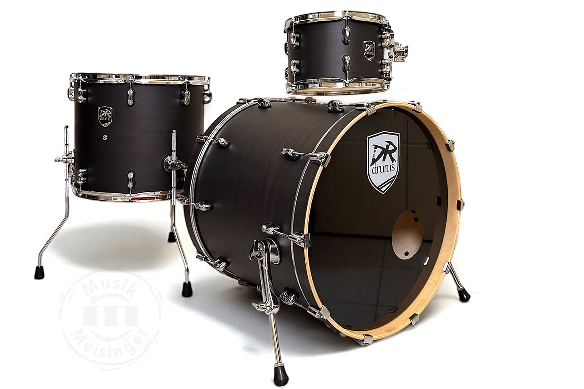 DR Drums Stage Attack 22BD/12TT/16FT Ghost Black