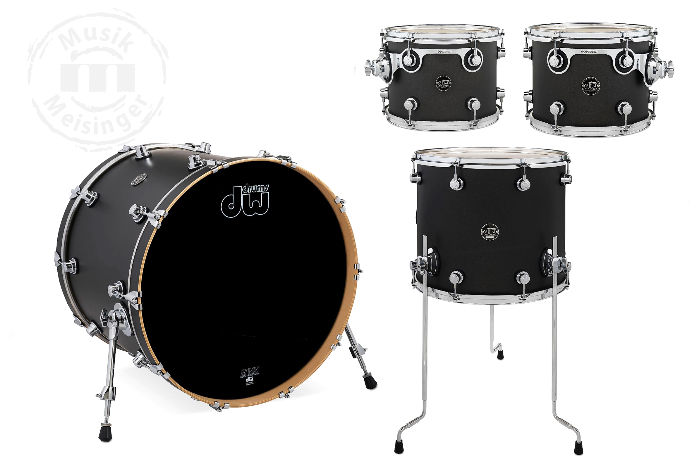 dw Performance Shellset 22B/10T/12T/16FT Charcoal Metallic