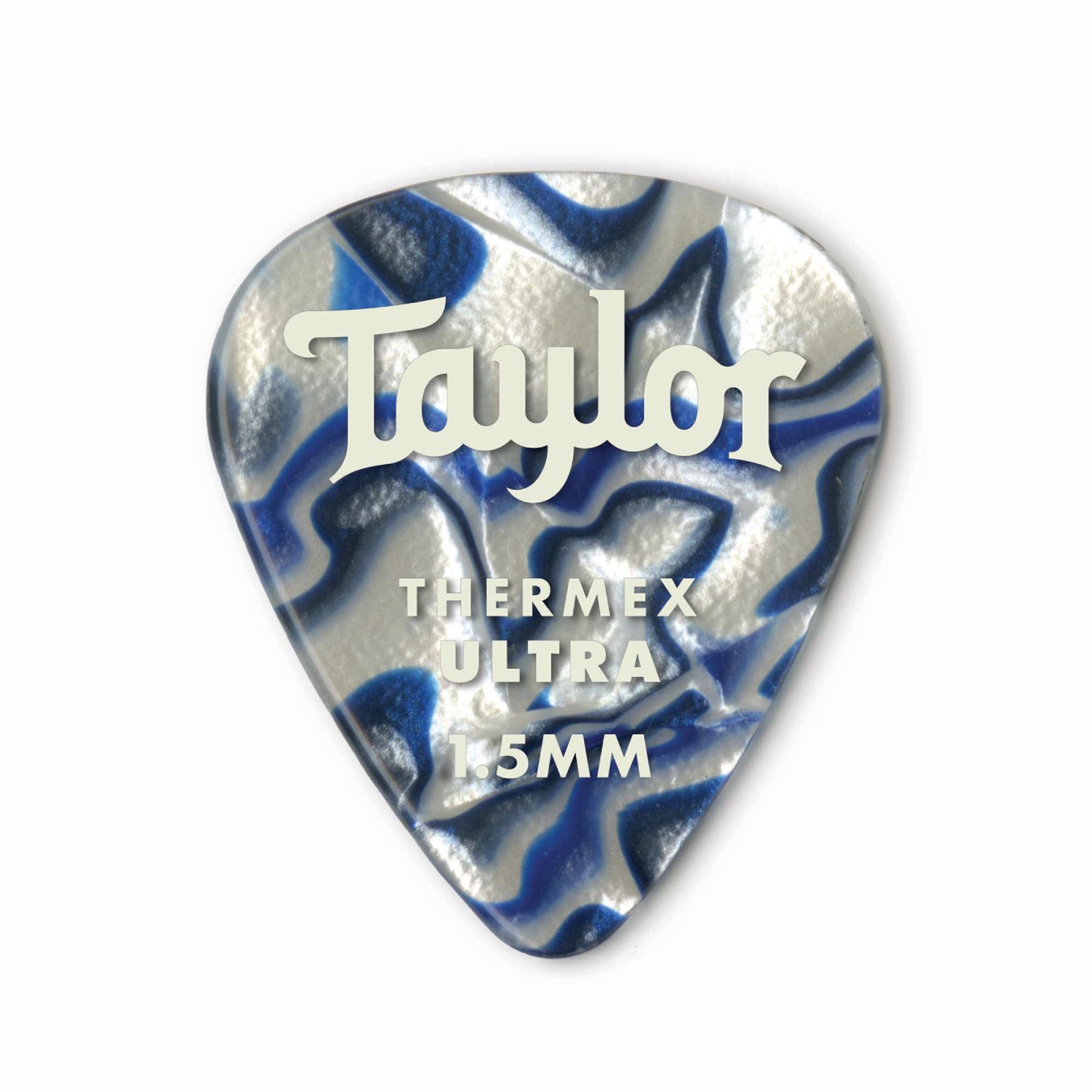 TAYLOR Picks,351 Thermex Ultra,Blue Swirl,1.50mm 6-pc