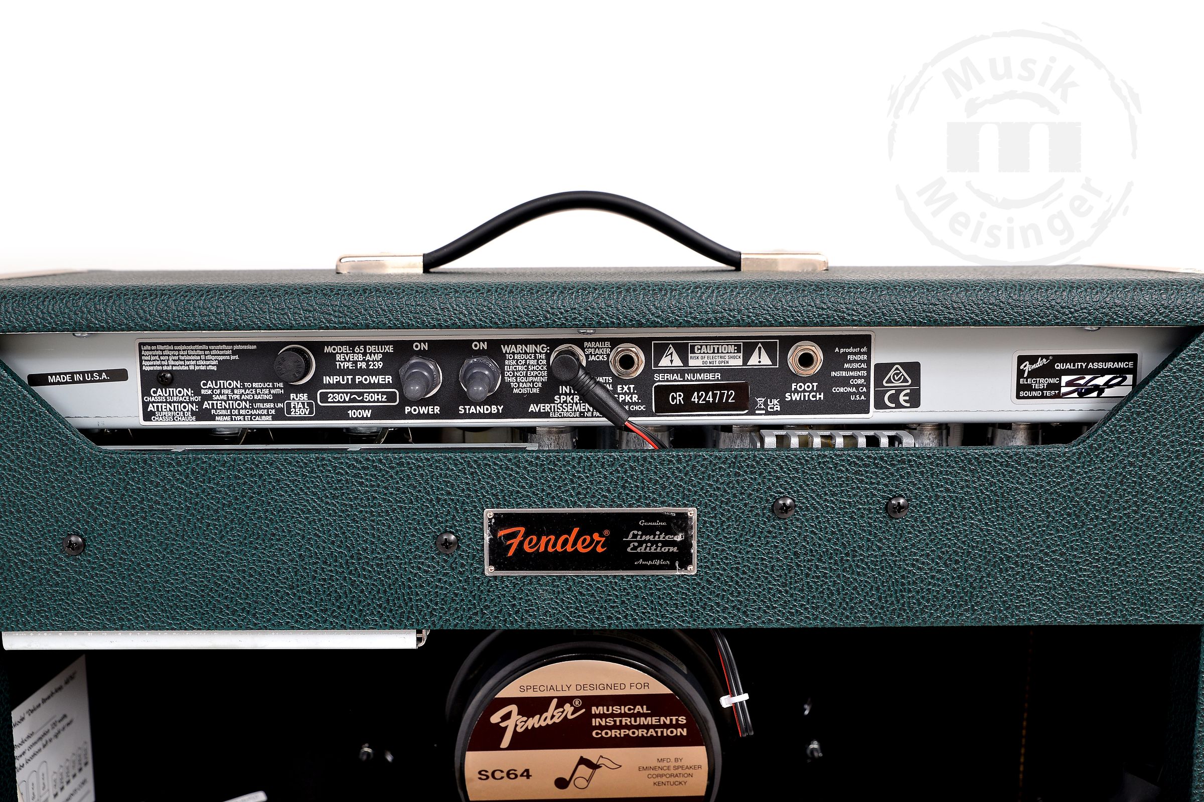 FENDER DELUXE REVERB BRIT GREEN 230V EU