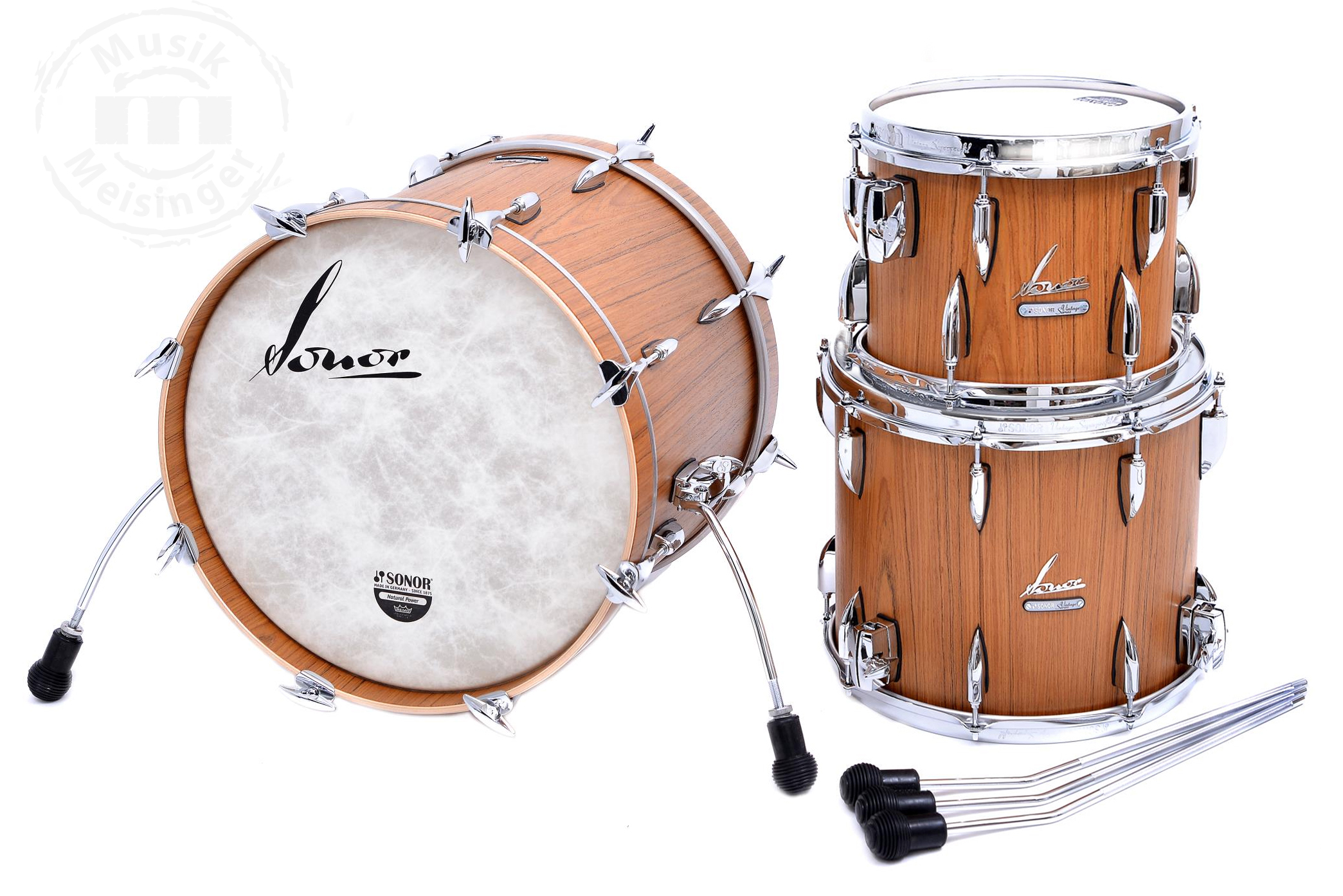 Sonor Vintage 18B/12TT/14FT Teak Seidenmatt