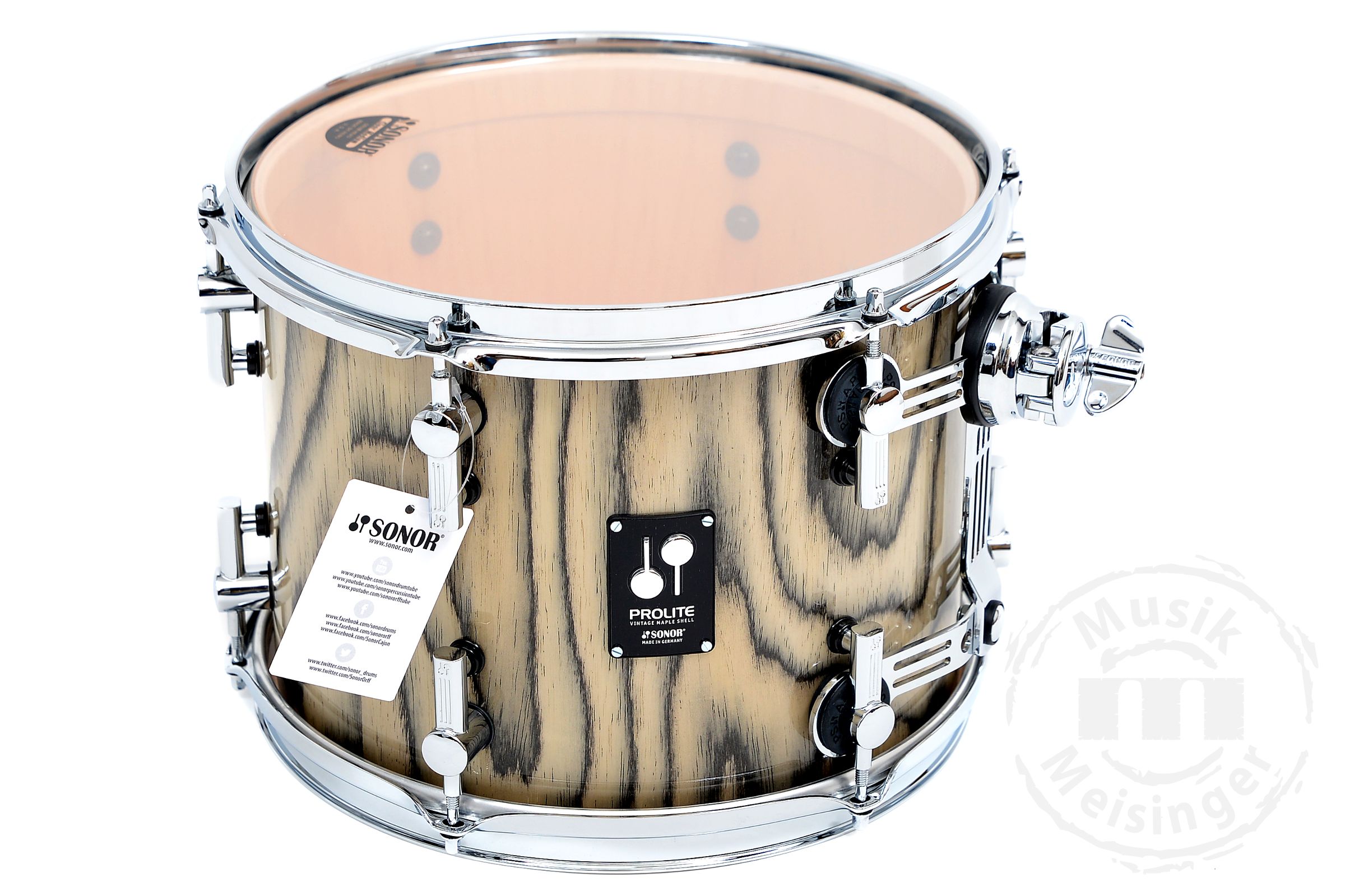 Sonor Prolite 12x9 Tom Tom Snow Tiger