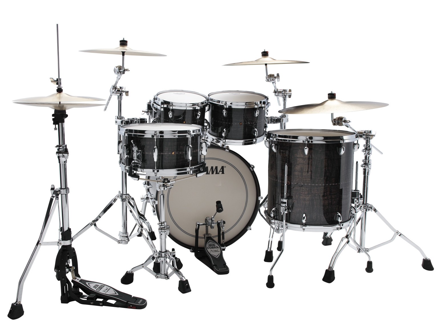 Tama Star Maple 22B/10T/12T/16FT Charcoal Brown Paraiso