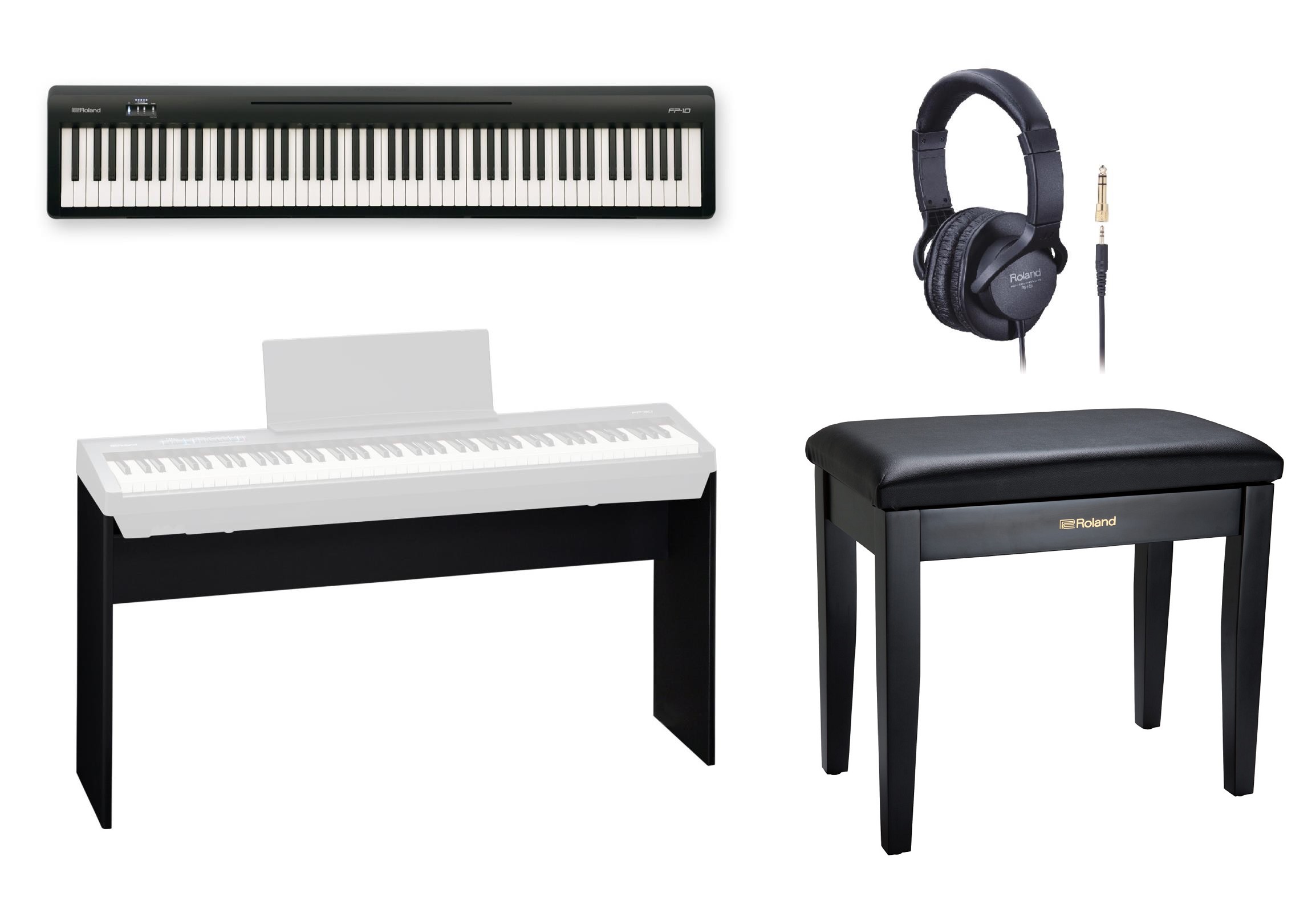 Roland FP-10 Stagepiano Bundle